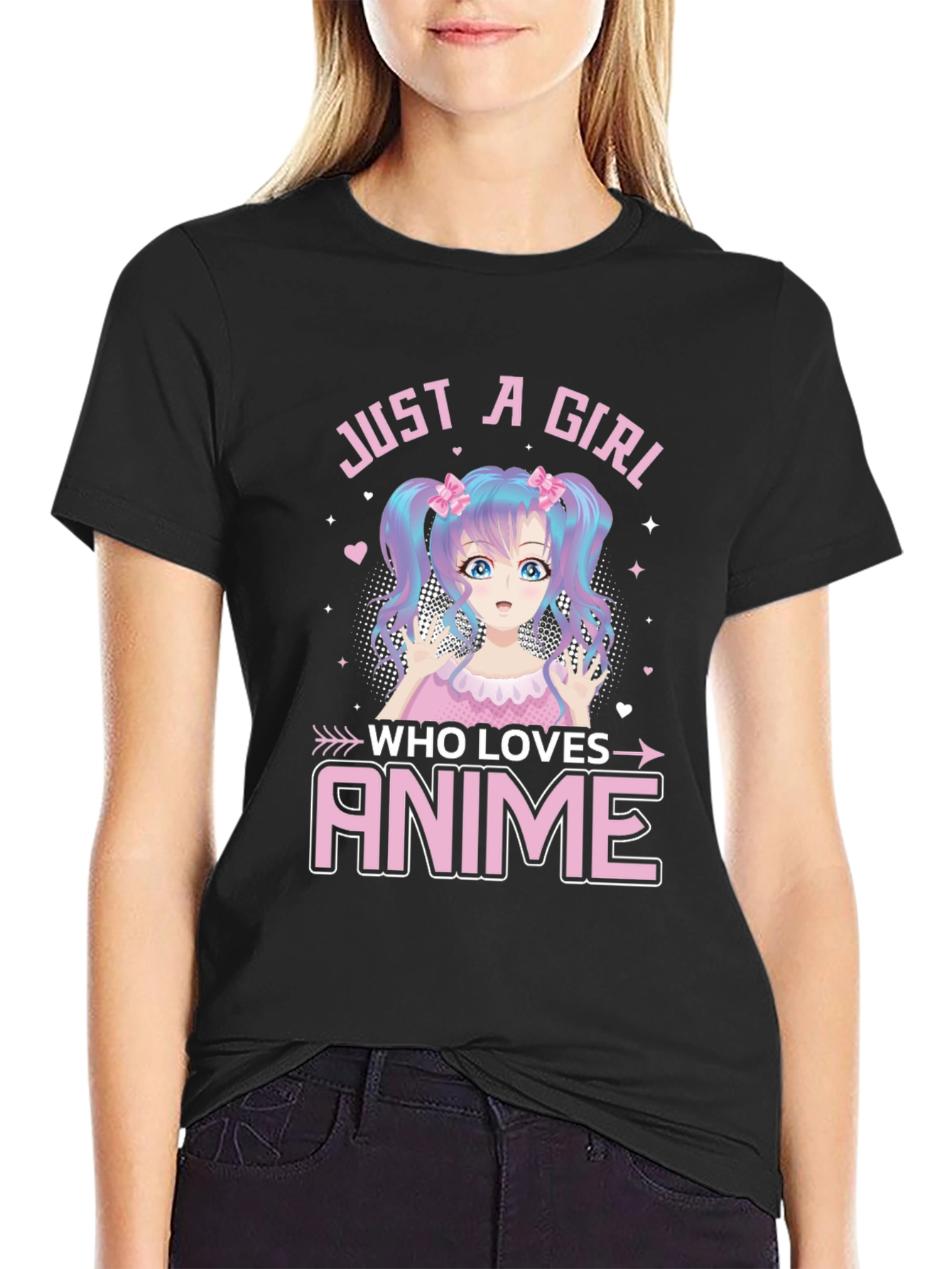 Just A Girl Who Loves Anime Graphic Tee