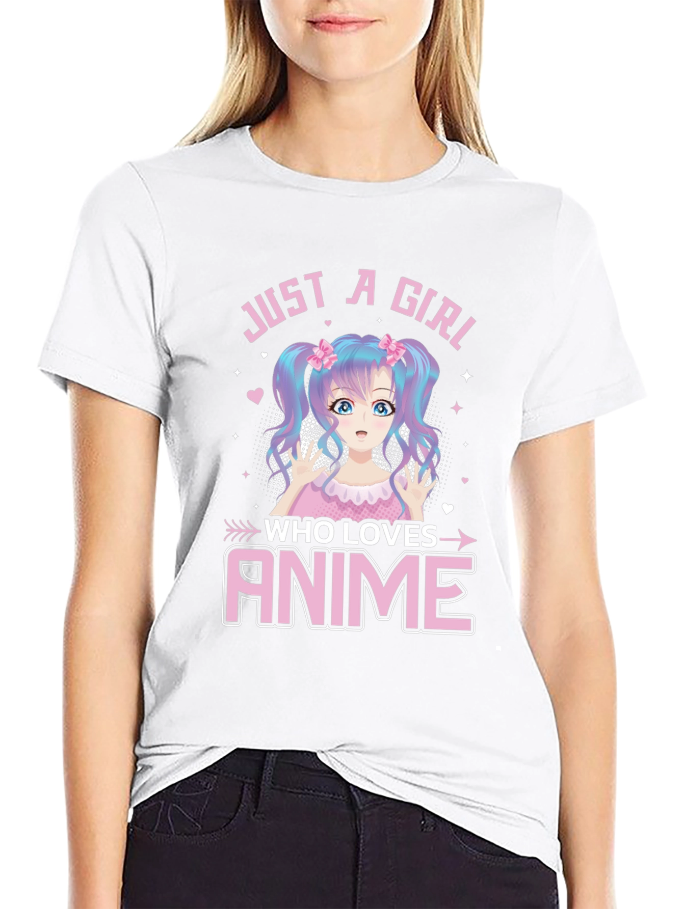 Just A Girl Who Loves Anime Graphic Tee