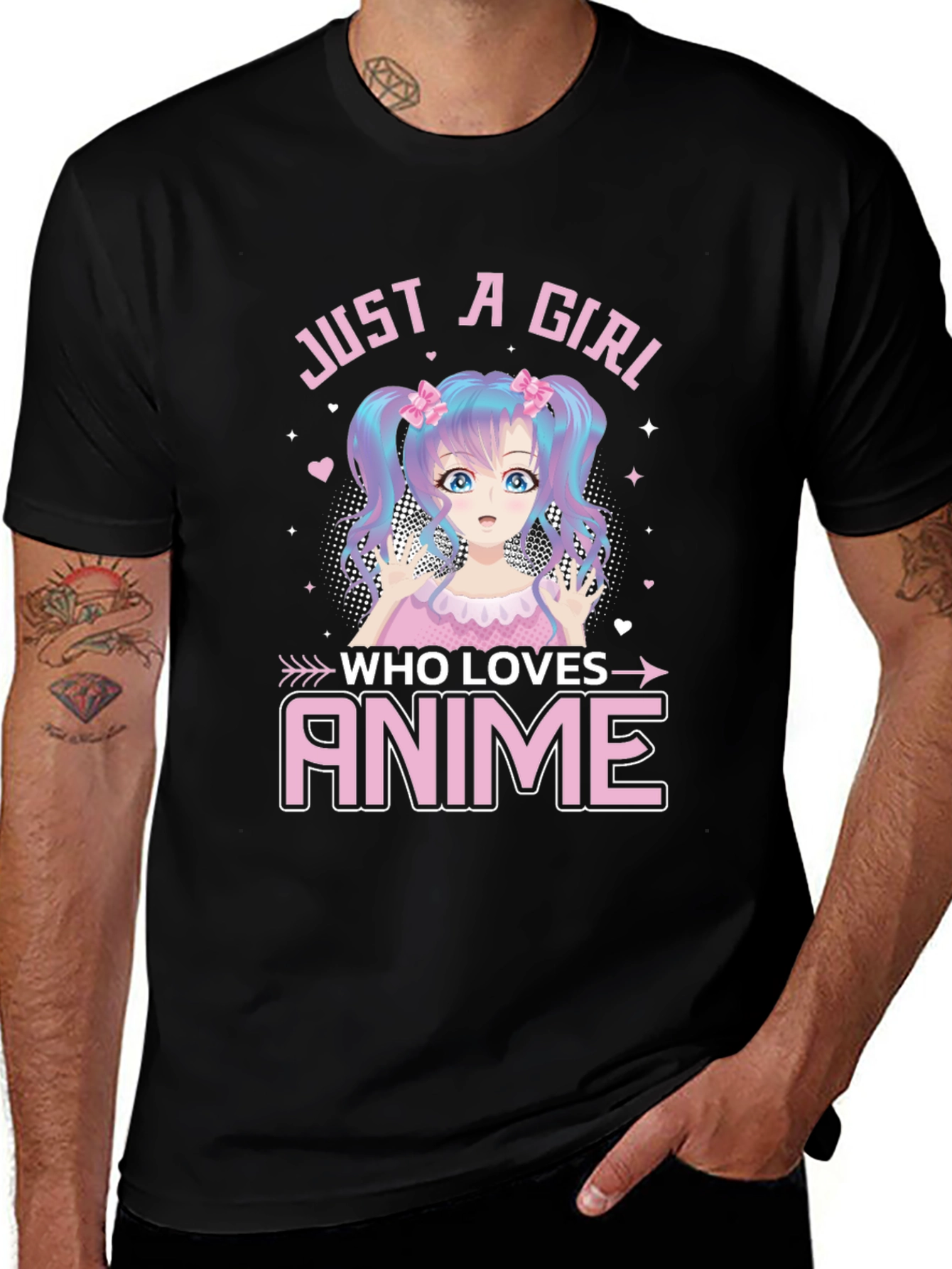 Just A Girl Who Loves Anime Graphic Tee