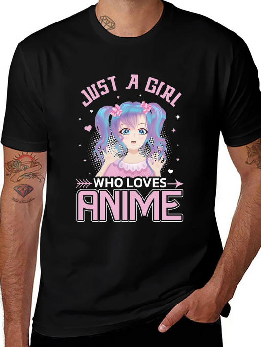 Just A Girl Who Loves Anime Graphic Tee