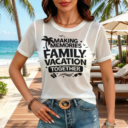 Making Memories Family Vacation Together Graphic Tee | Matching Family Trip Shirt(z1196)