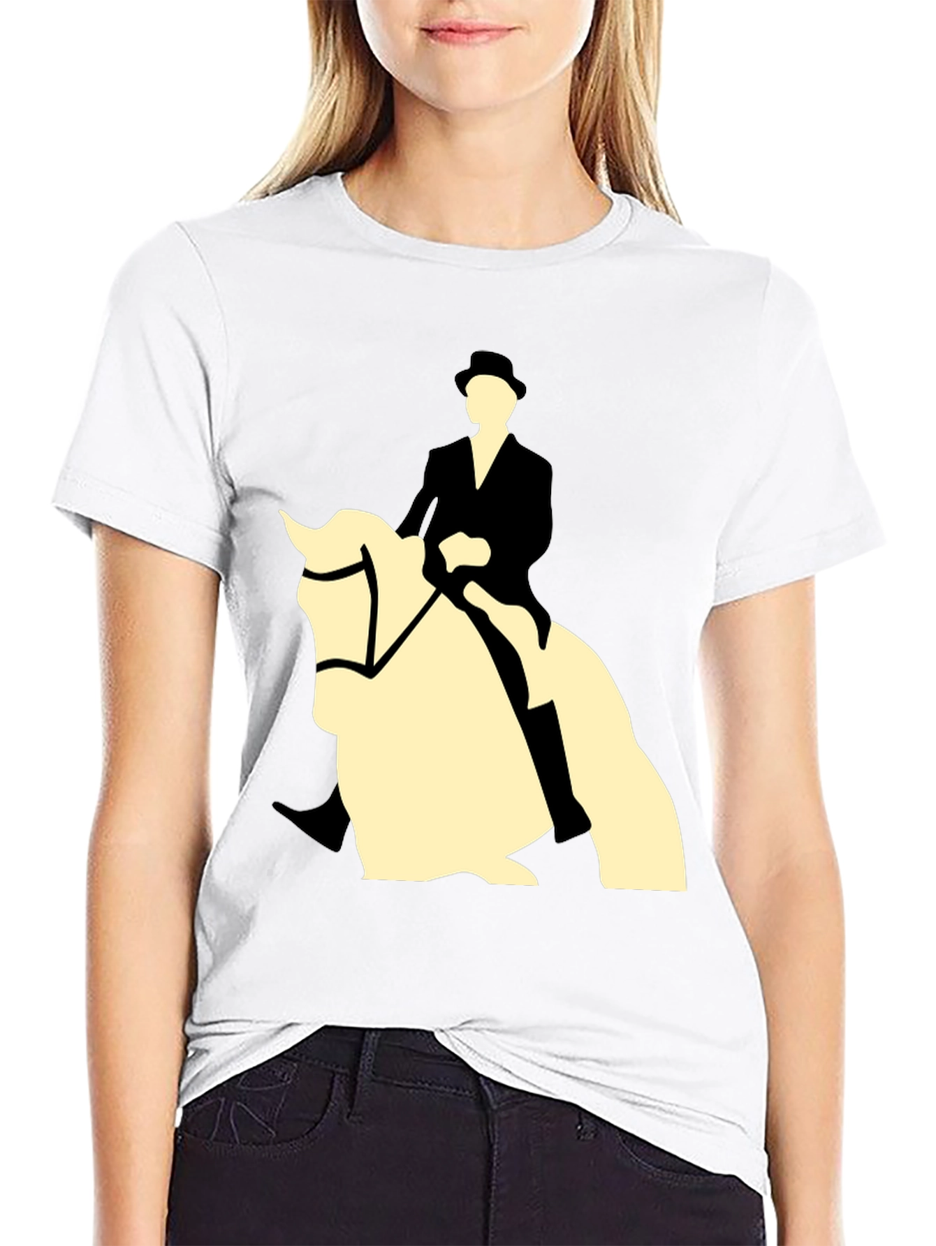 Equestrian Horse & Rider Graphic Tee