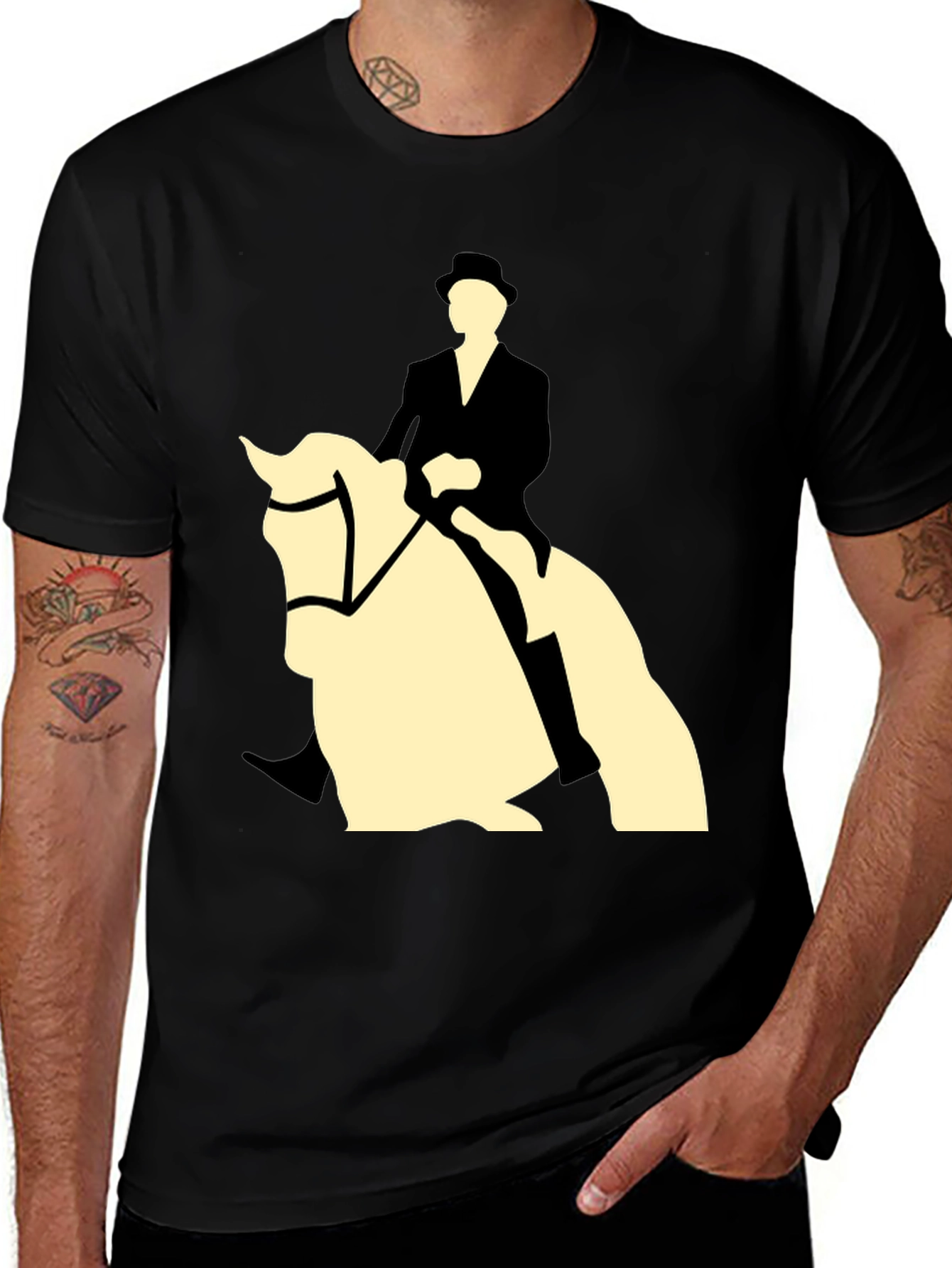 Equestrian Horse & Rider Graphic Tee