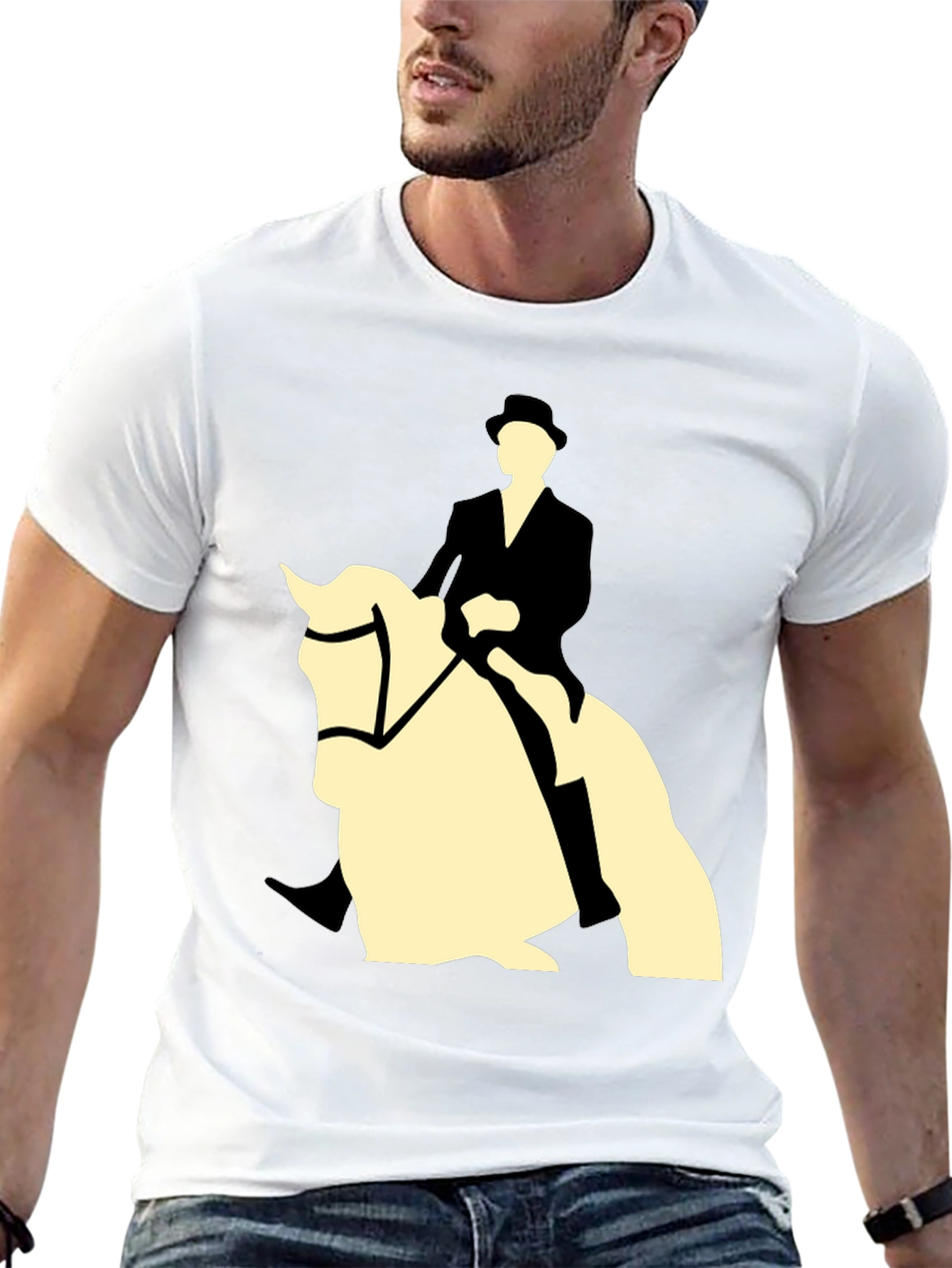 Equestrian Horse & Rider Graphic Tee