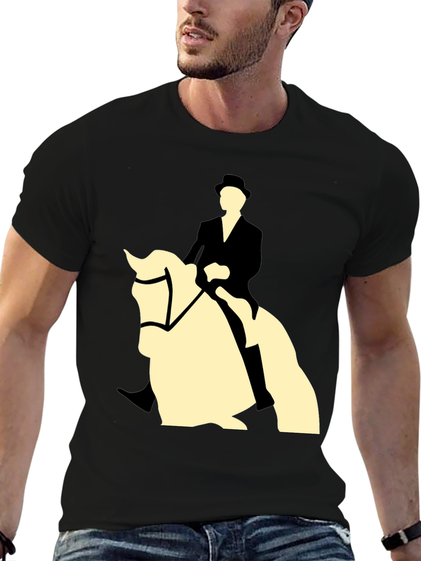 Equestrian Horse & Rider Graphic Tee
