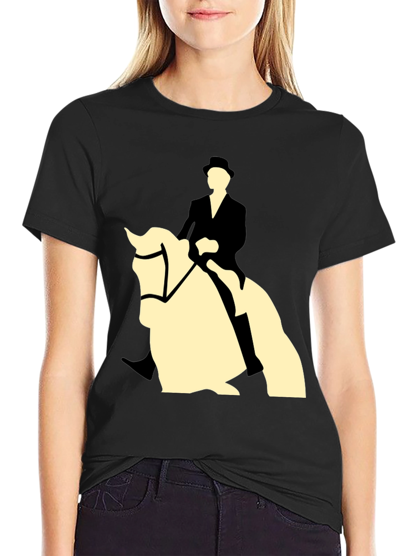 Equestrian Horse & Rider Graphic Tee