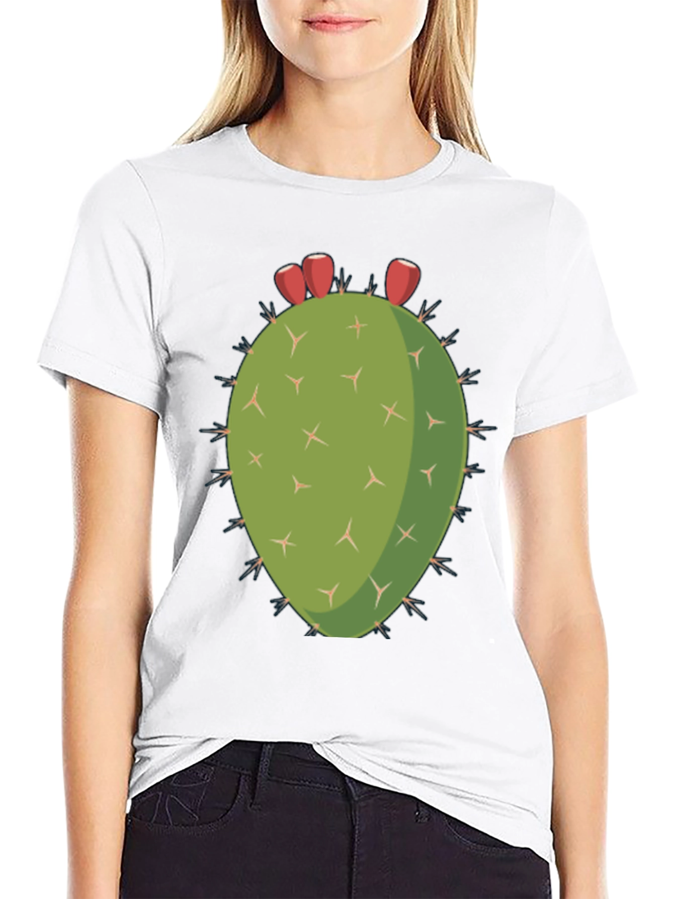Cactus Graphic Black T-Shirt
