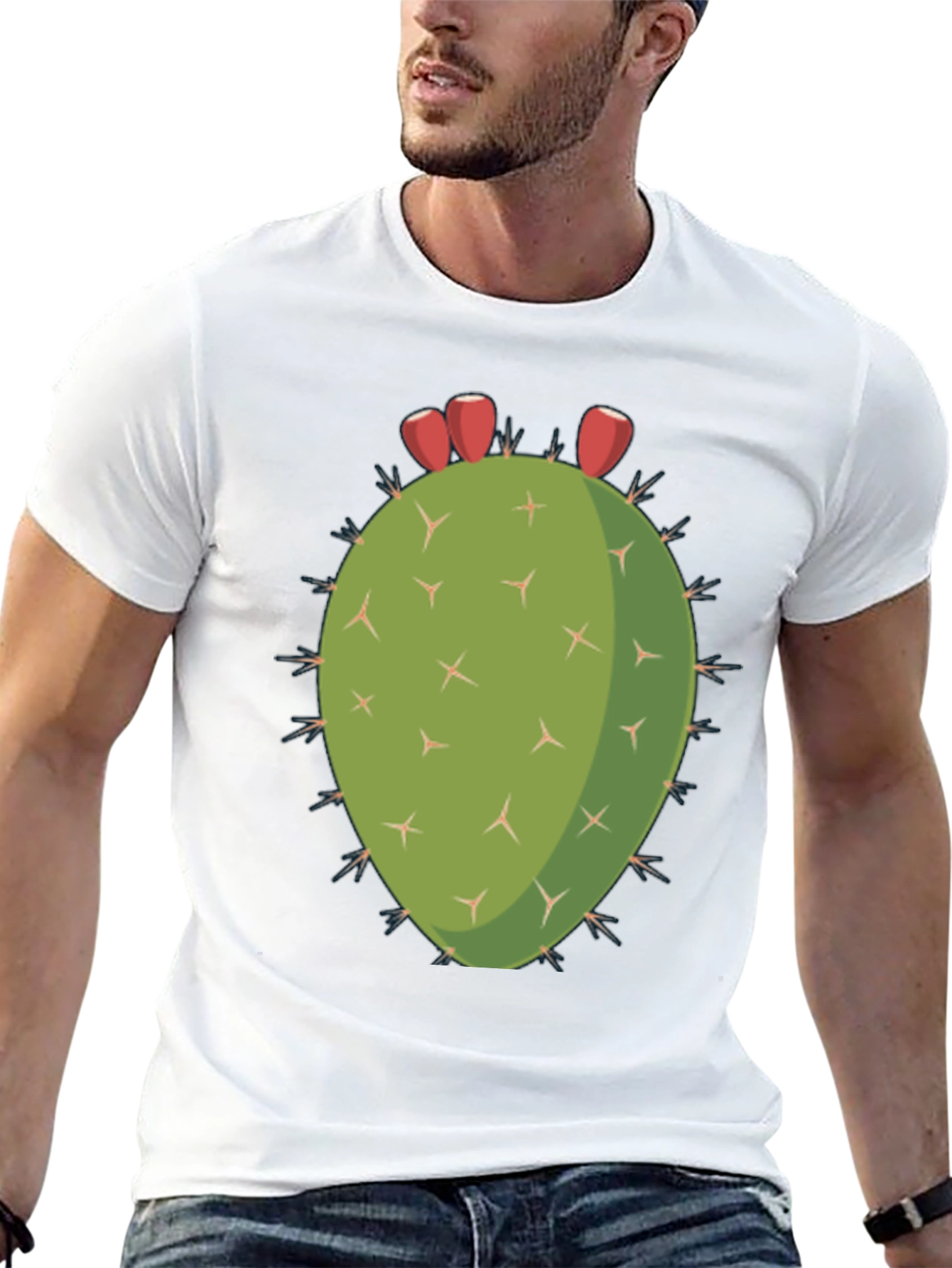 Cactus Graphic Black T-Shirt