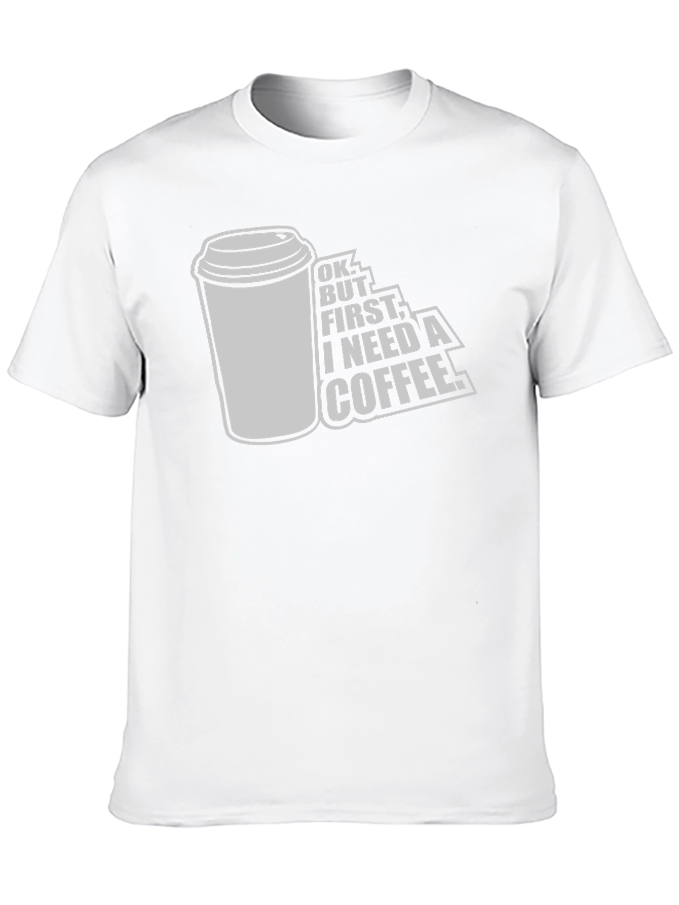 Coffee First Graphic Tee - Unisex Black T-Shirt