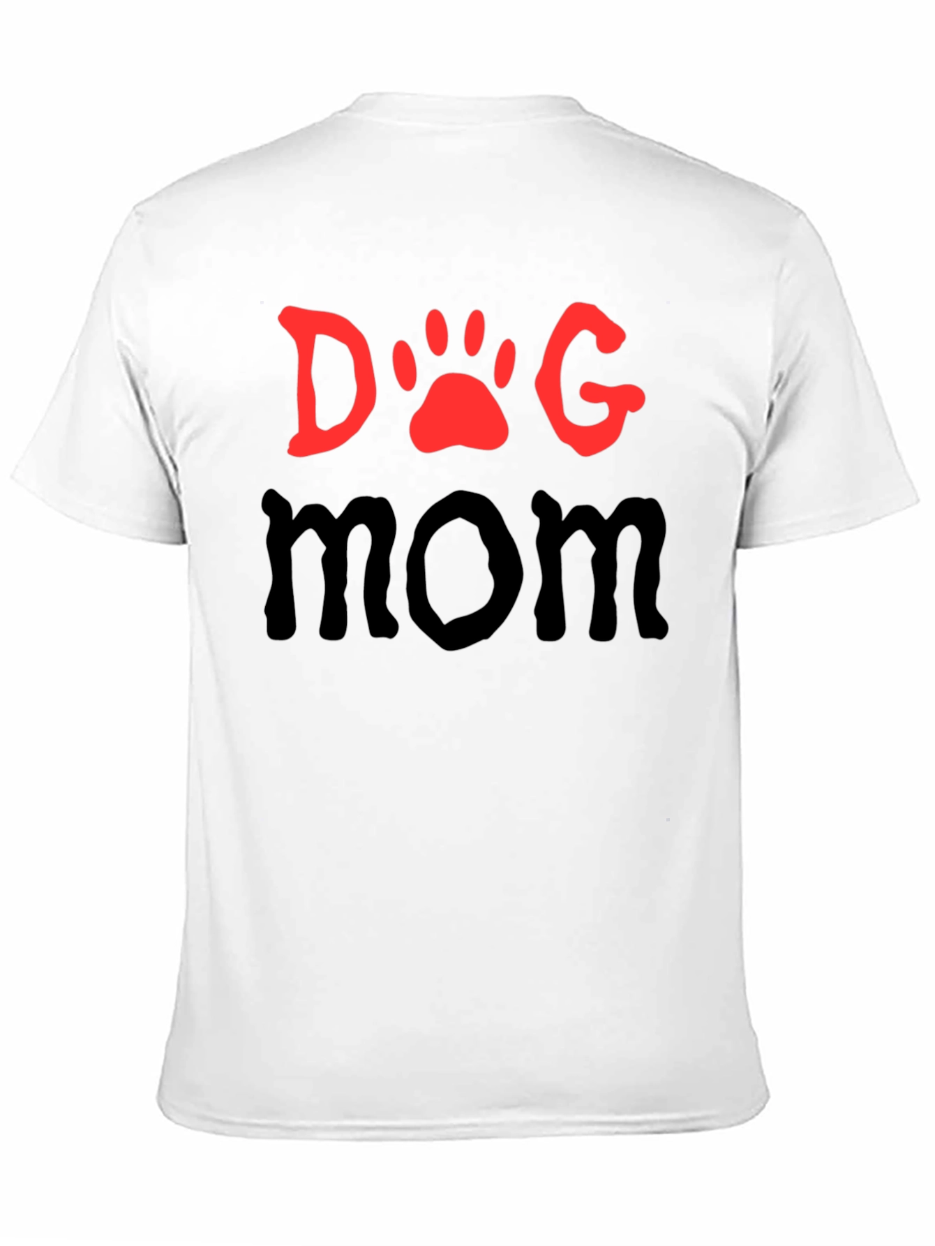 Dog Mom T-Shirt - Paw Print Graphic Tee