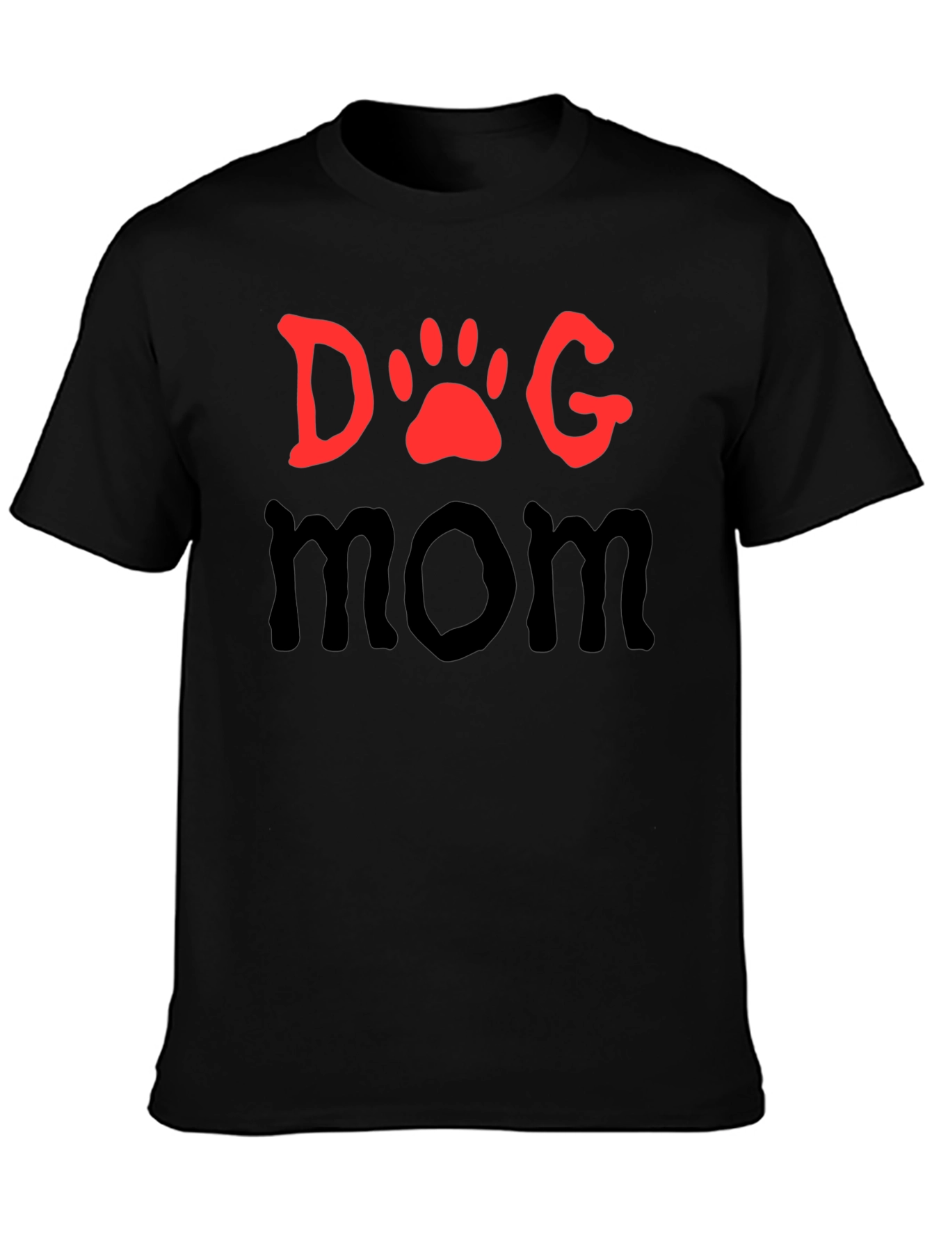 Dog Mom T-Shirt - Paw Print Graphic Tee