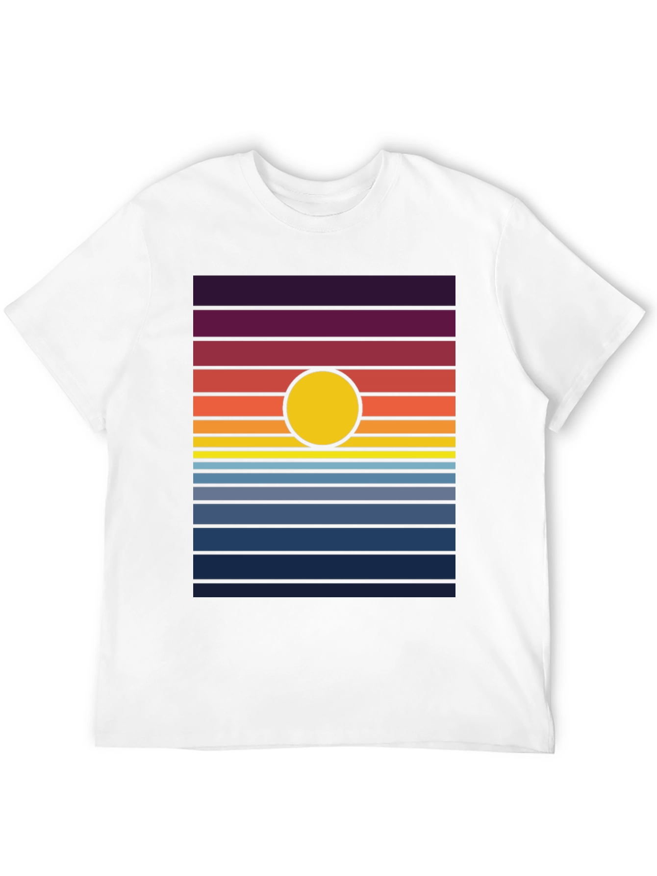 Retro Sunset Graphic Tee - Stylish Comfort