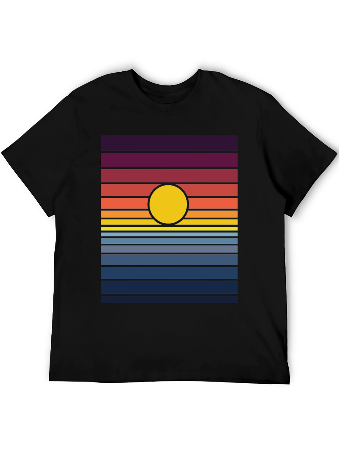 Retro Sunset Graphic Tee - Stylish Comfort