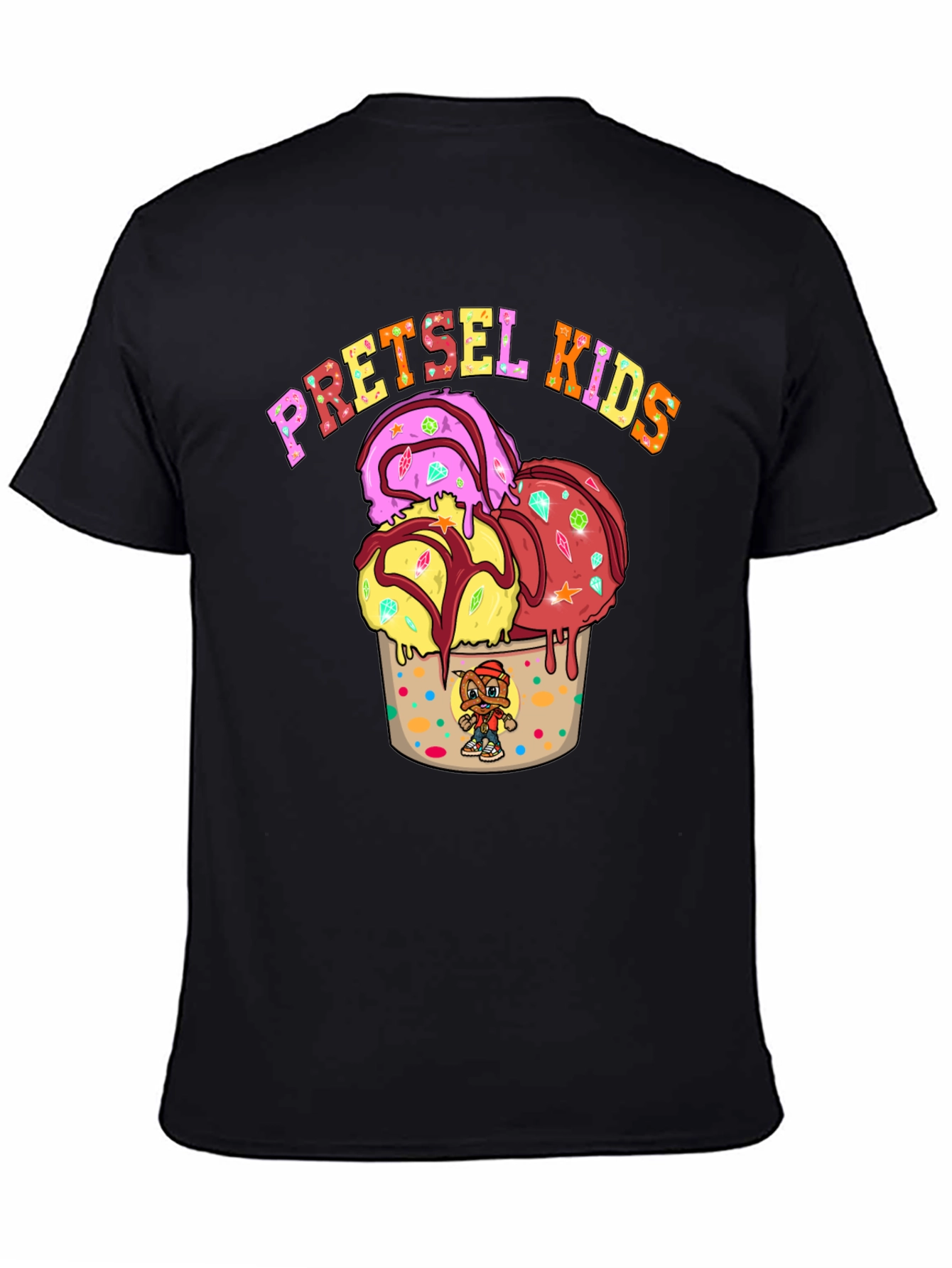 Pretzel Kids T-Shirt - Ice Cream Graphic Tee