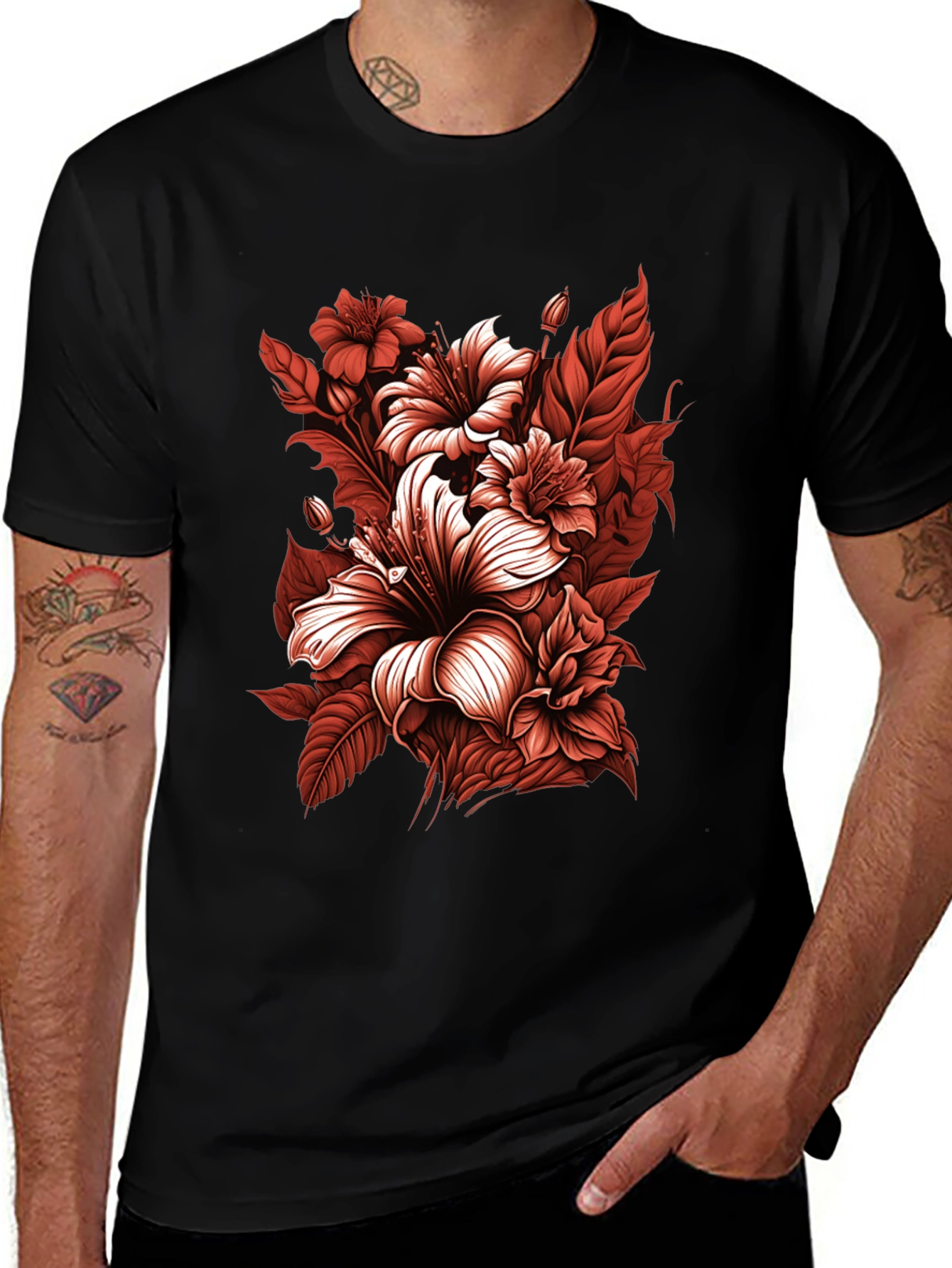Floral Print Tee