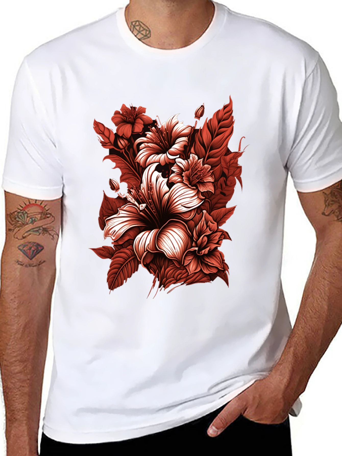 Floral Print Tee
