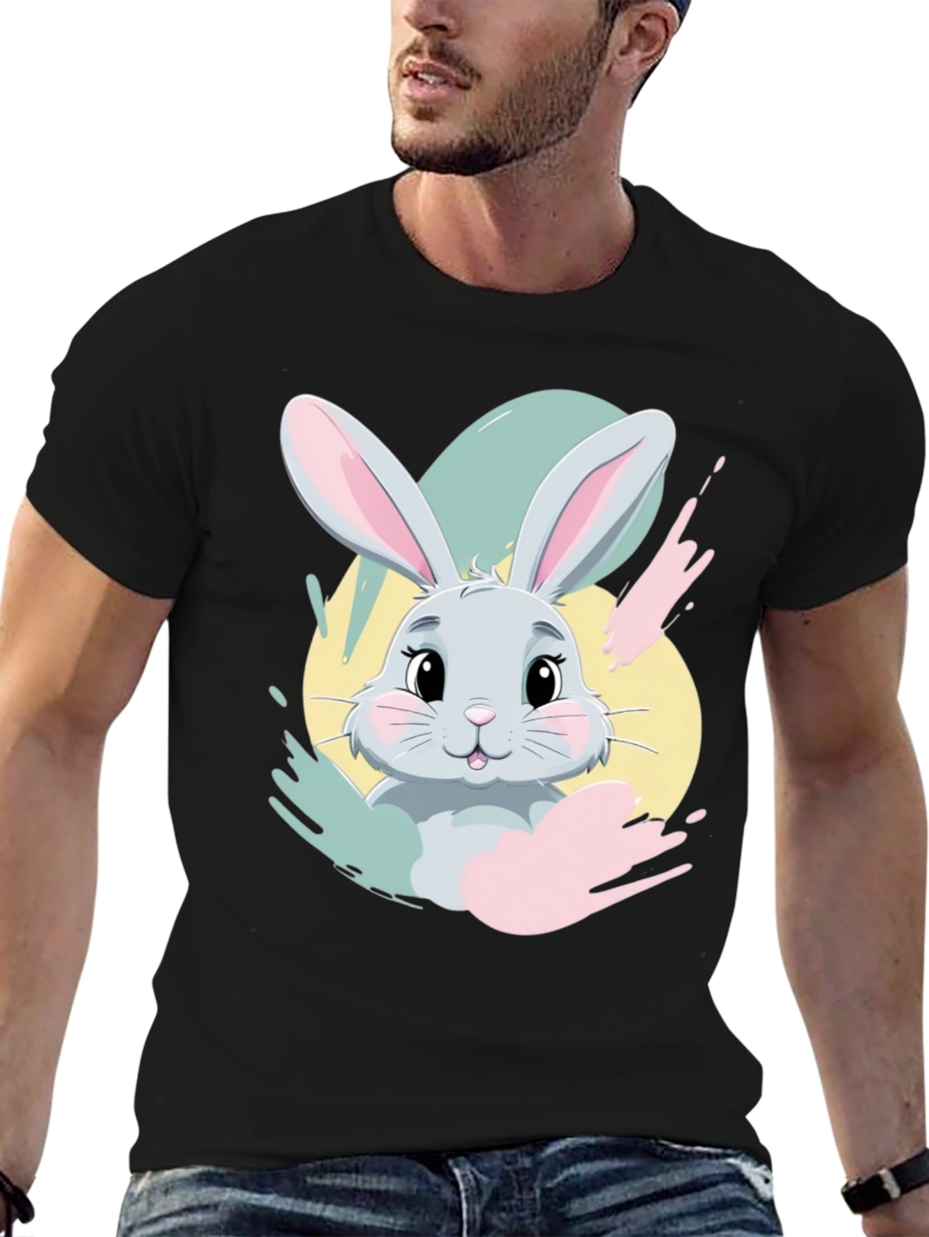 Cute Bunny Graphic Tee - Easter Ready!
