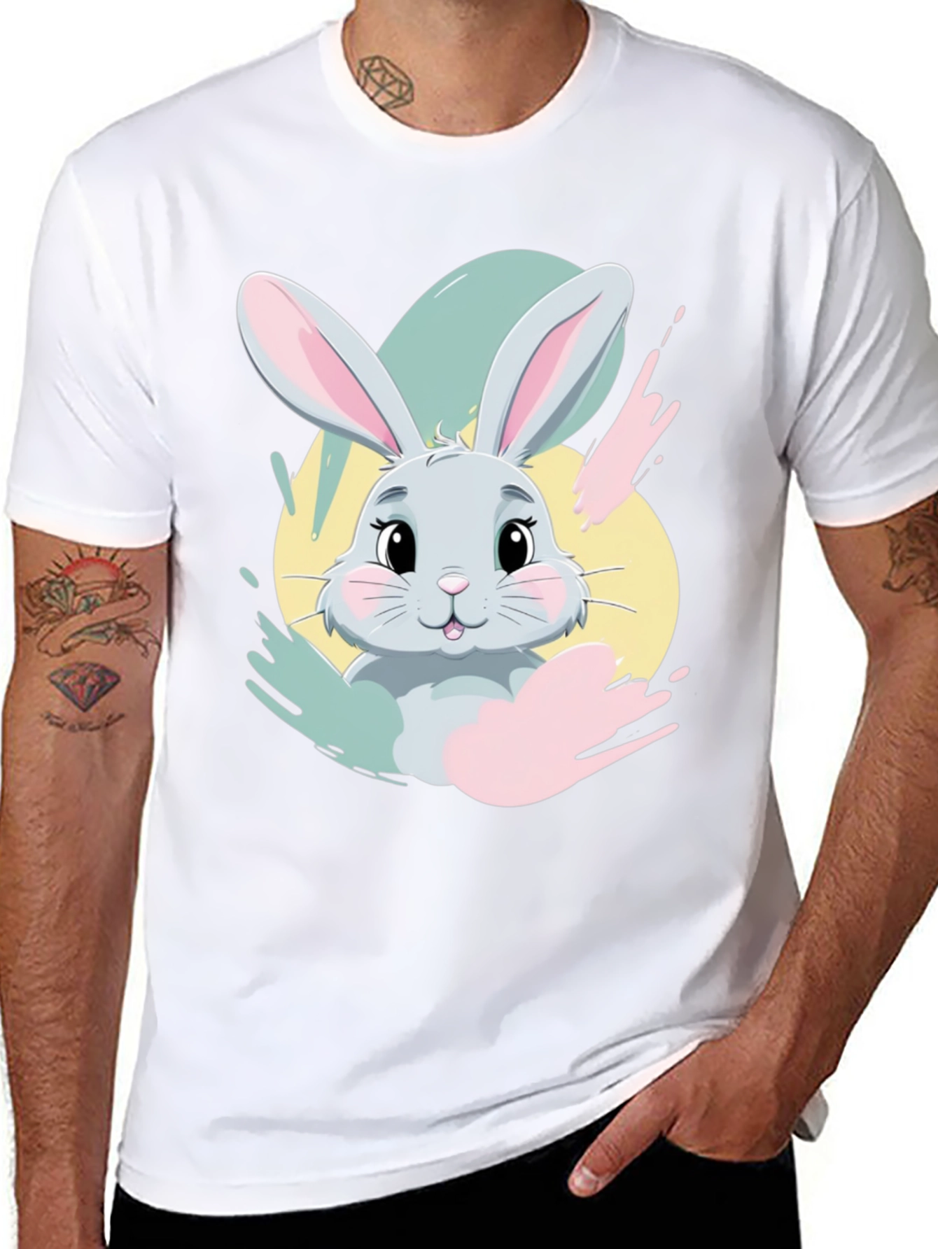 Cute Bunny Graphic Tee - Easter Ready!