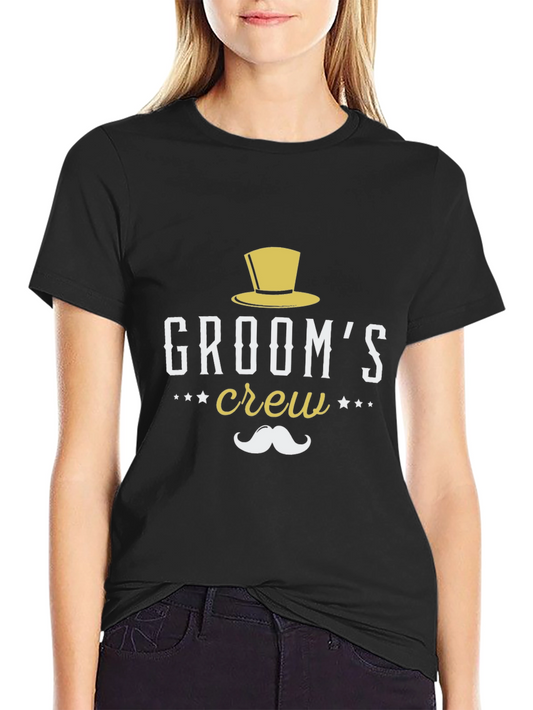 Grooms Crew Graphic Tee - Stylish Wedding Party Shirt