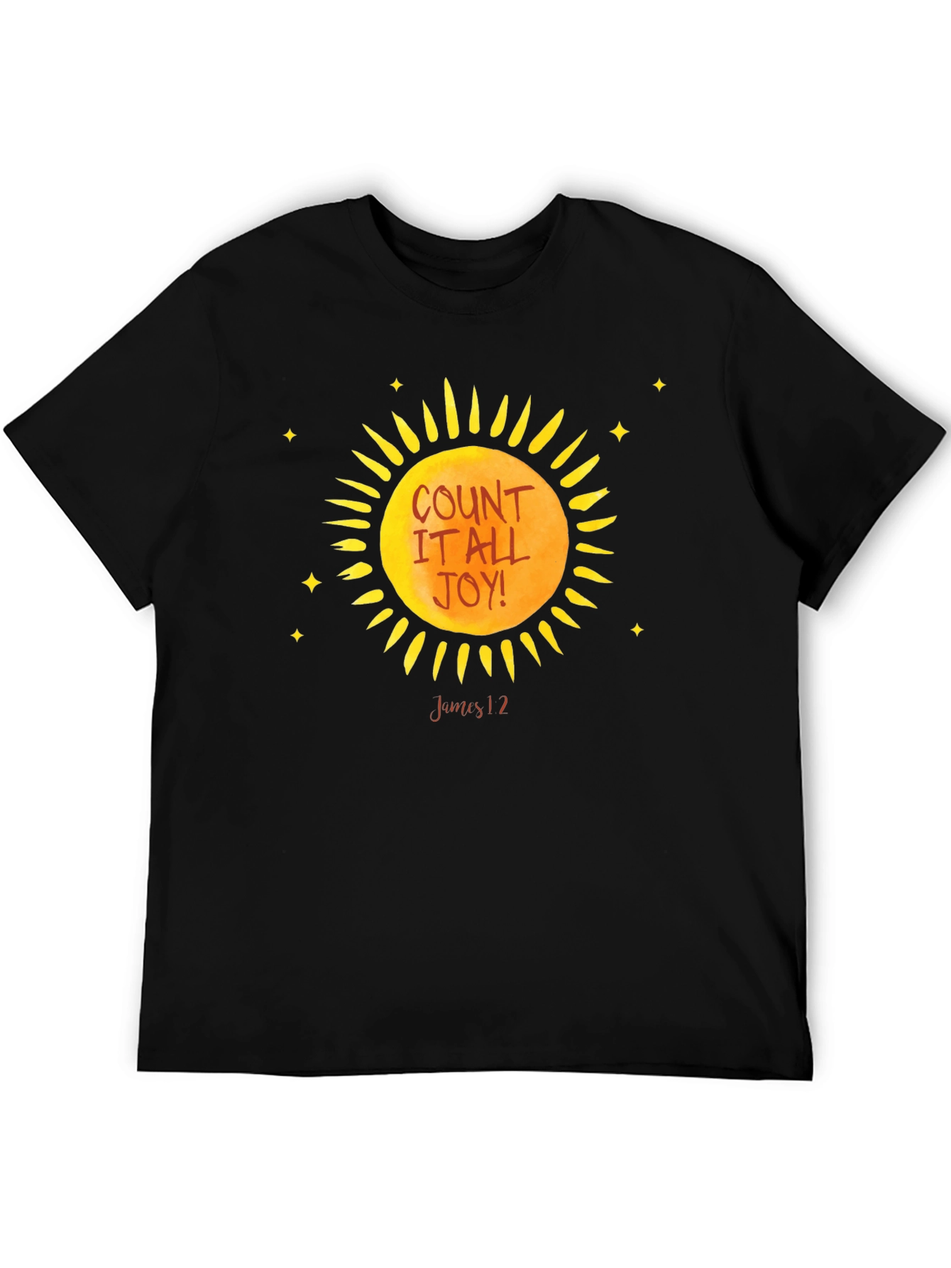 Count It All Joy Sun Graphic Tee - Black