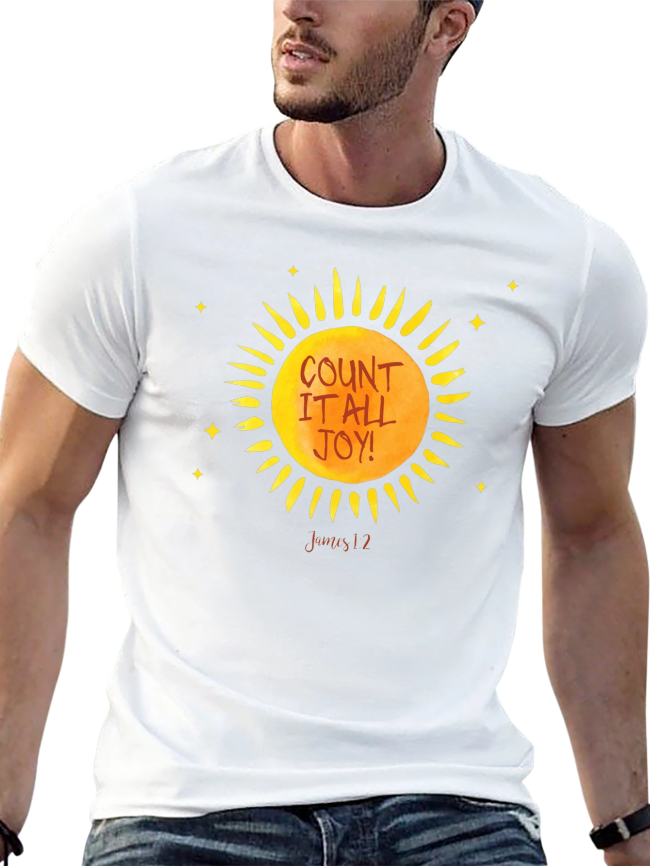 Count It All Joy Sun Graphic Tee - Black
