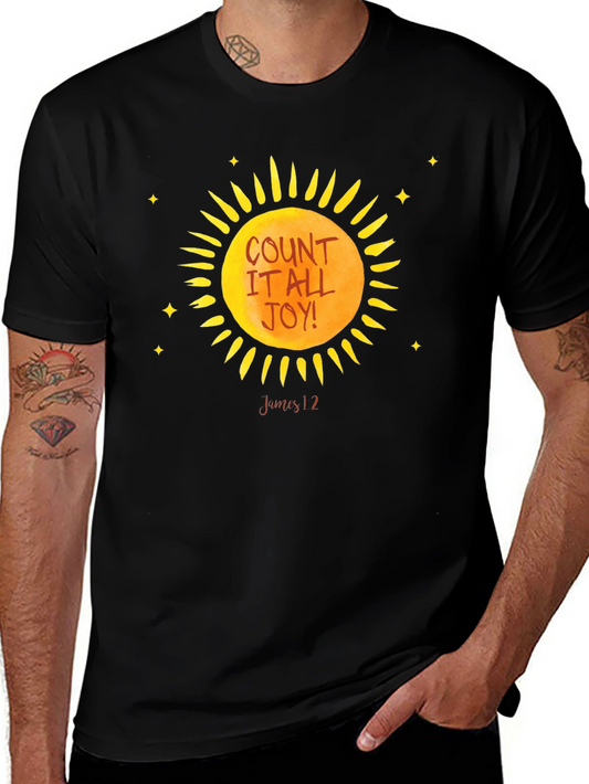 Count It All Joy Sun Graphic Tee - Black