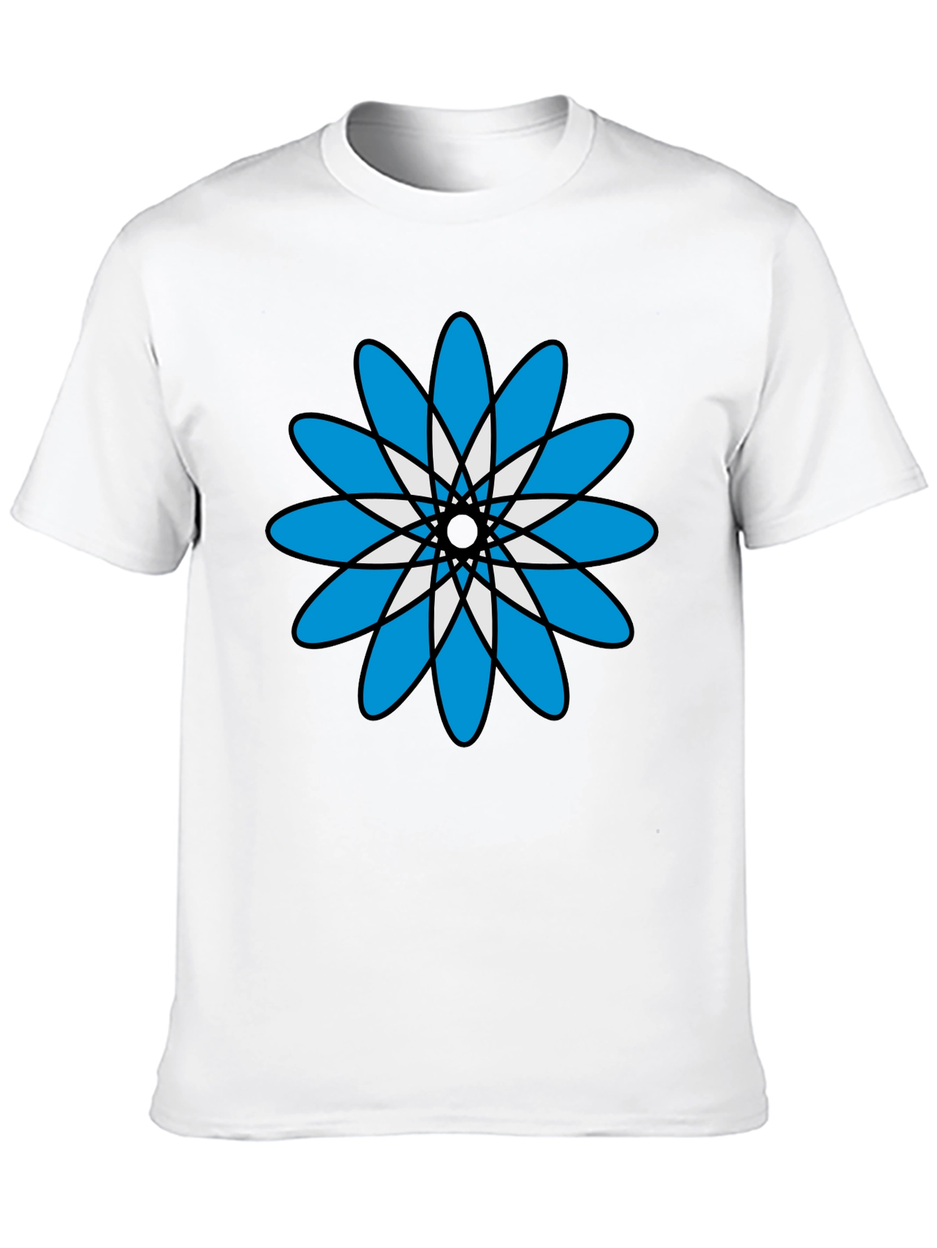 Floral Graphic Print Black T-Shirt