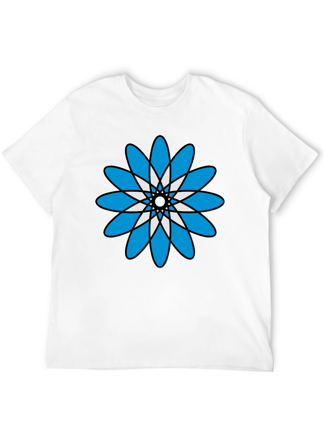 Floral Graphic Print Black T-Shirt