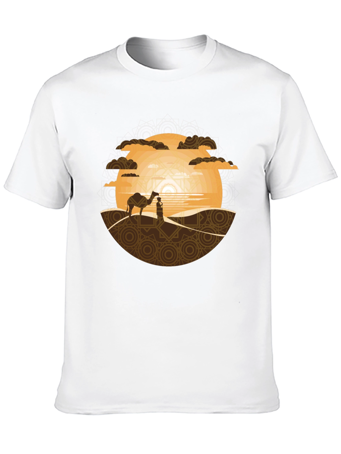 Desert Dream T-Shirt: Camel & Sunset Graphic Tee