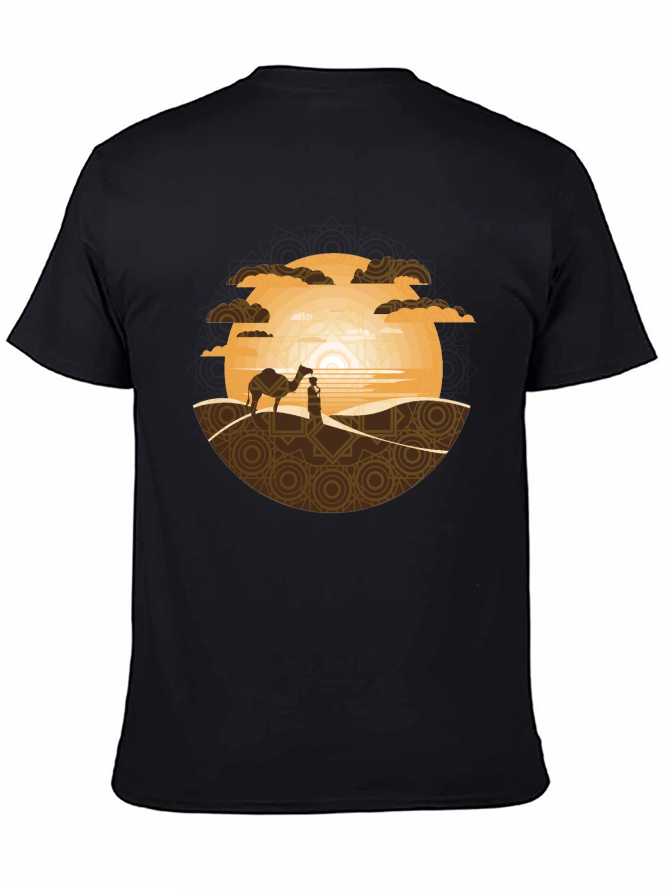 Desert Dream T-Shirt: Camel & Sunset Graphic Tee