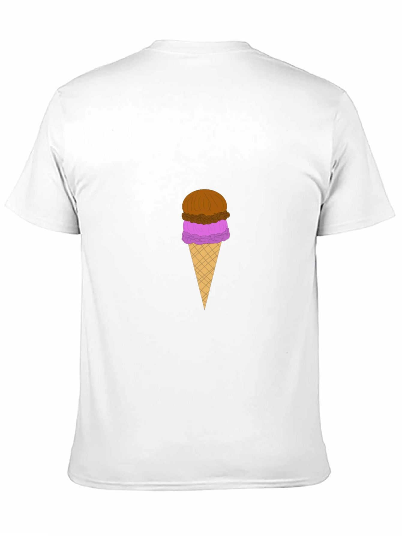 Ice Cream Graphic Black T-Shirt