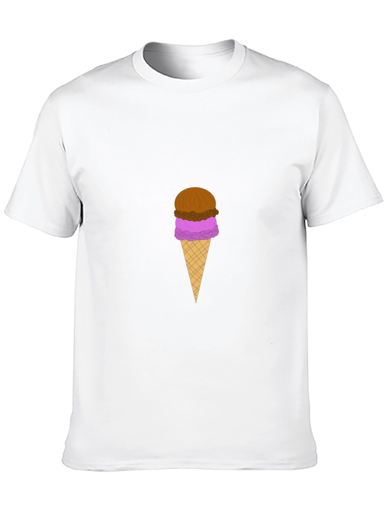 Ice Cream Graphic Black T-Shirt