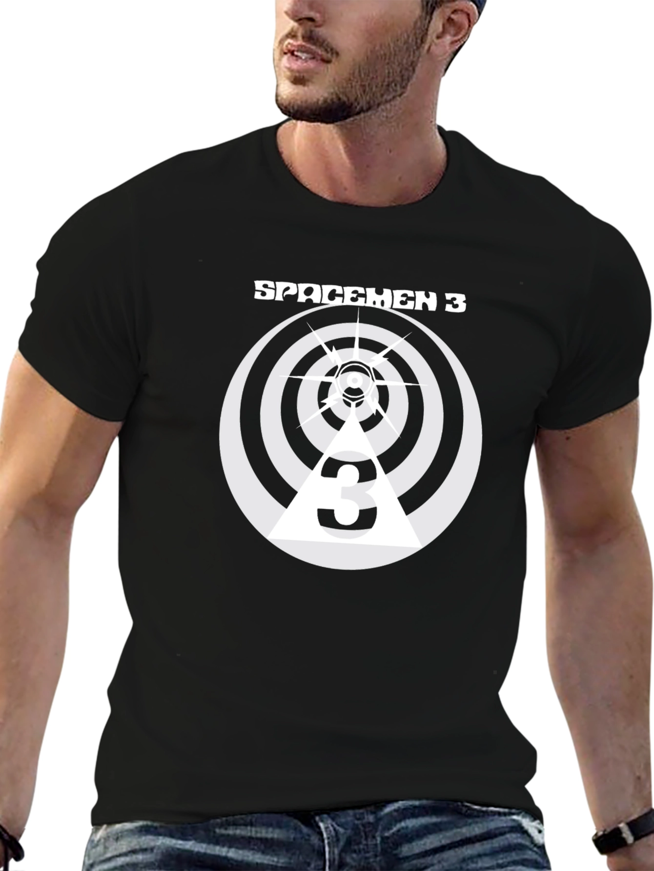 Spacemen 3 Black Graphic Tee - Retro Band Shirt