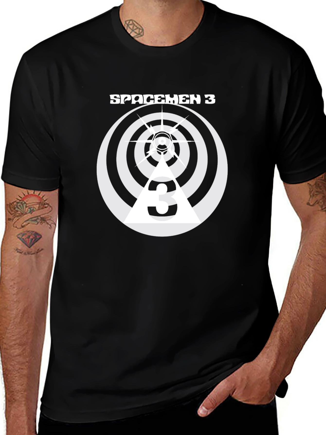 Spacemen 3 Black Graphic Tee - Retro Band Shirt