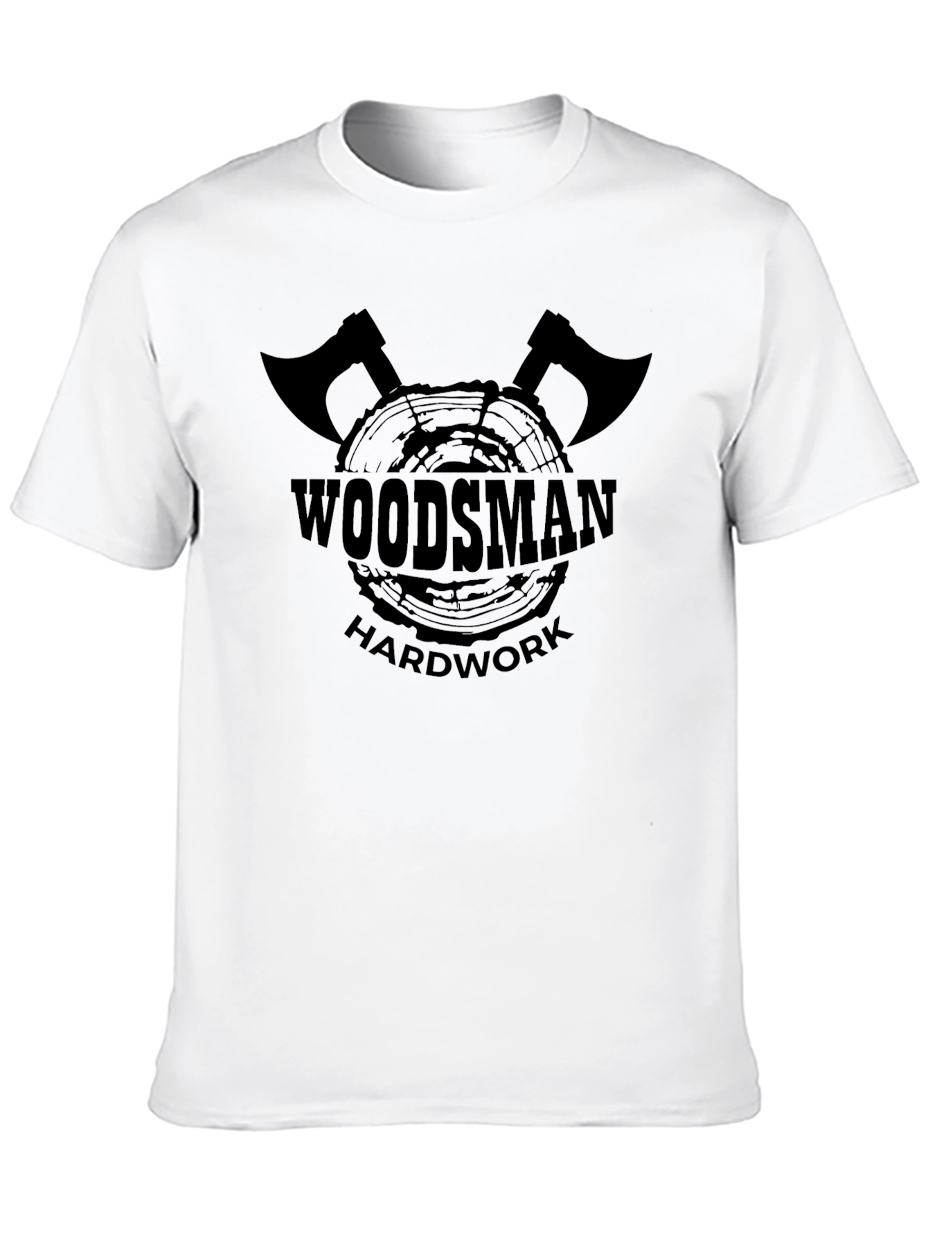 Woodsmen Hard Work Black Graphic Tee