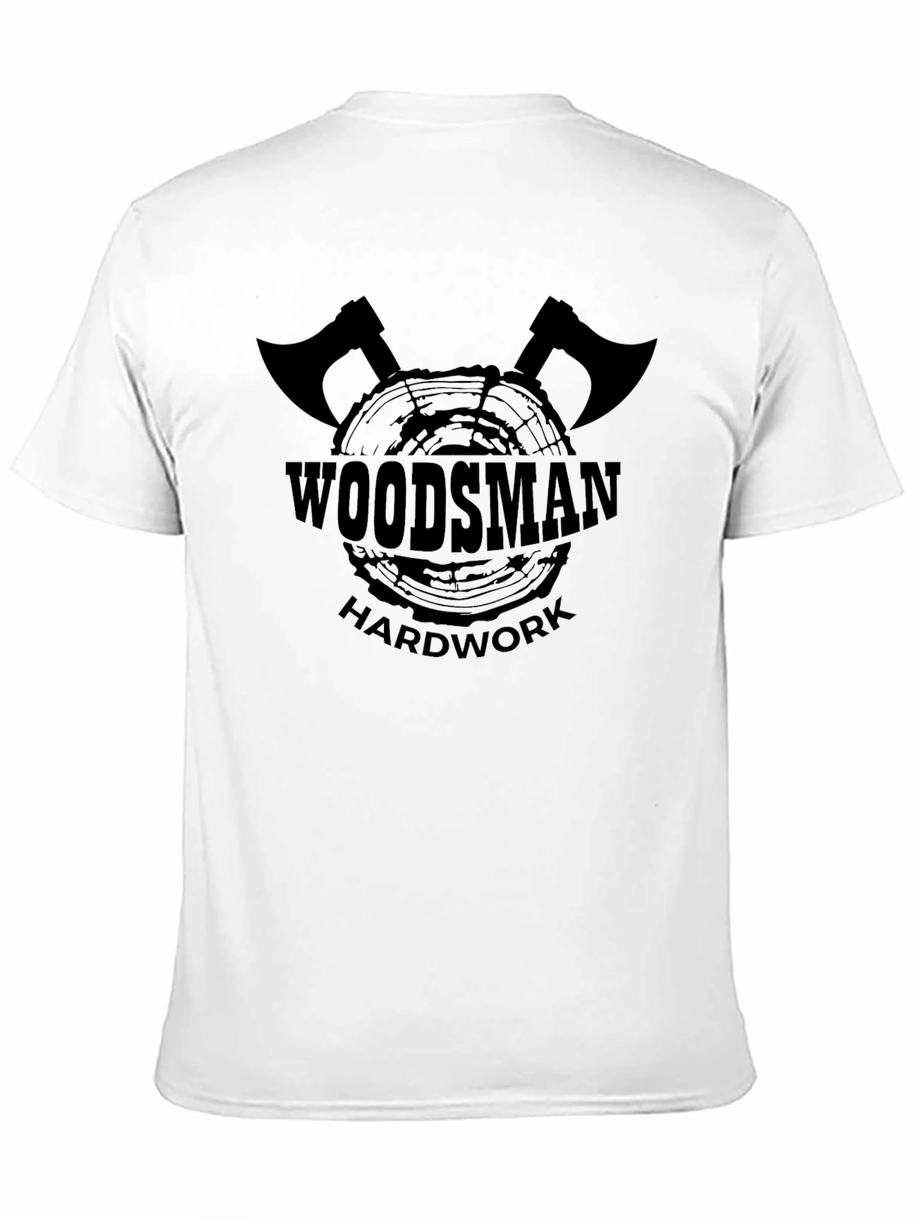 Woodsmen Hard Work Black Graphic Tee