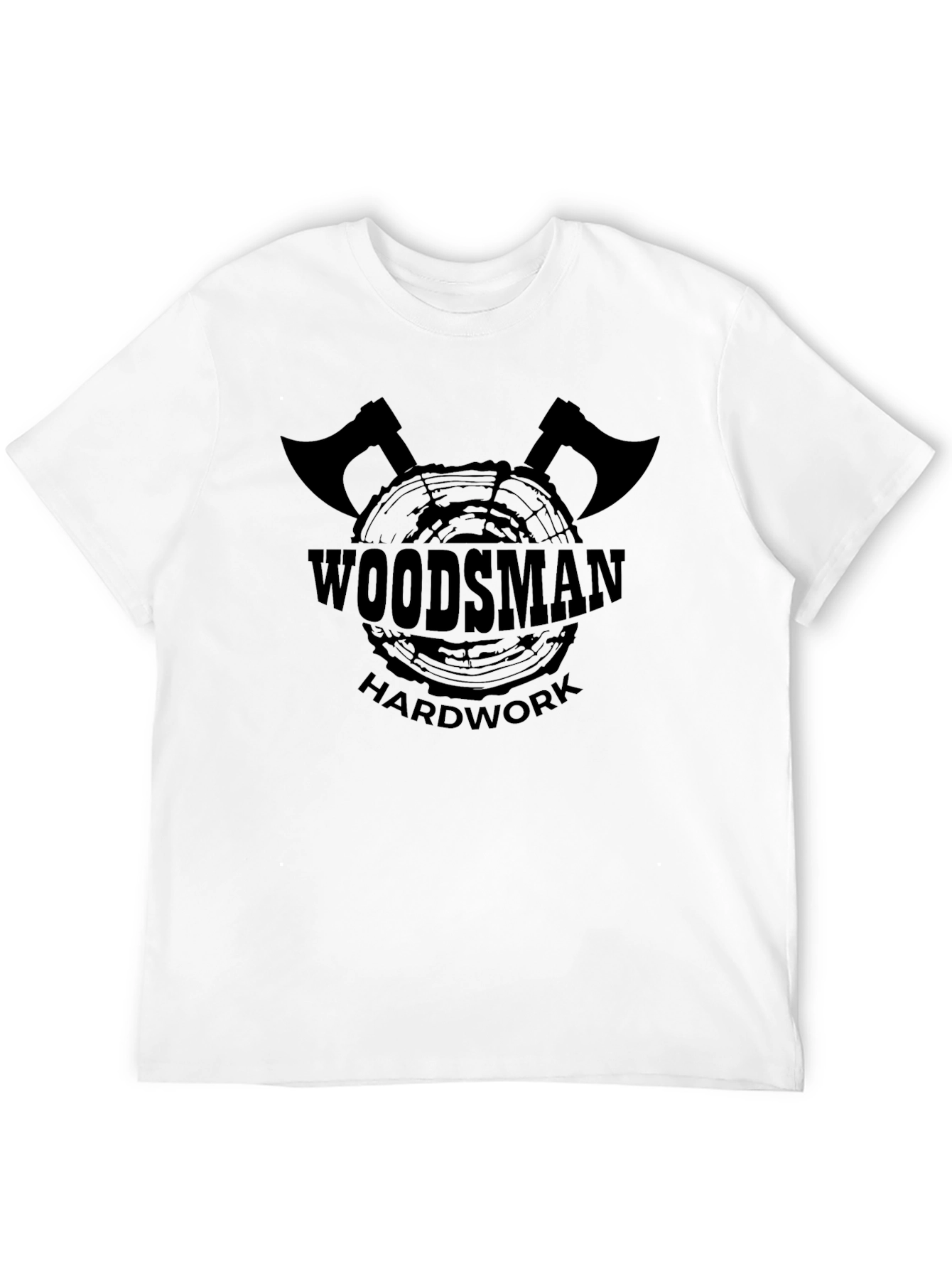 Woodsmen Hard Work Black Graphic Tee