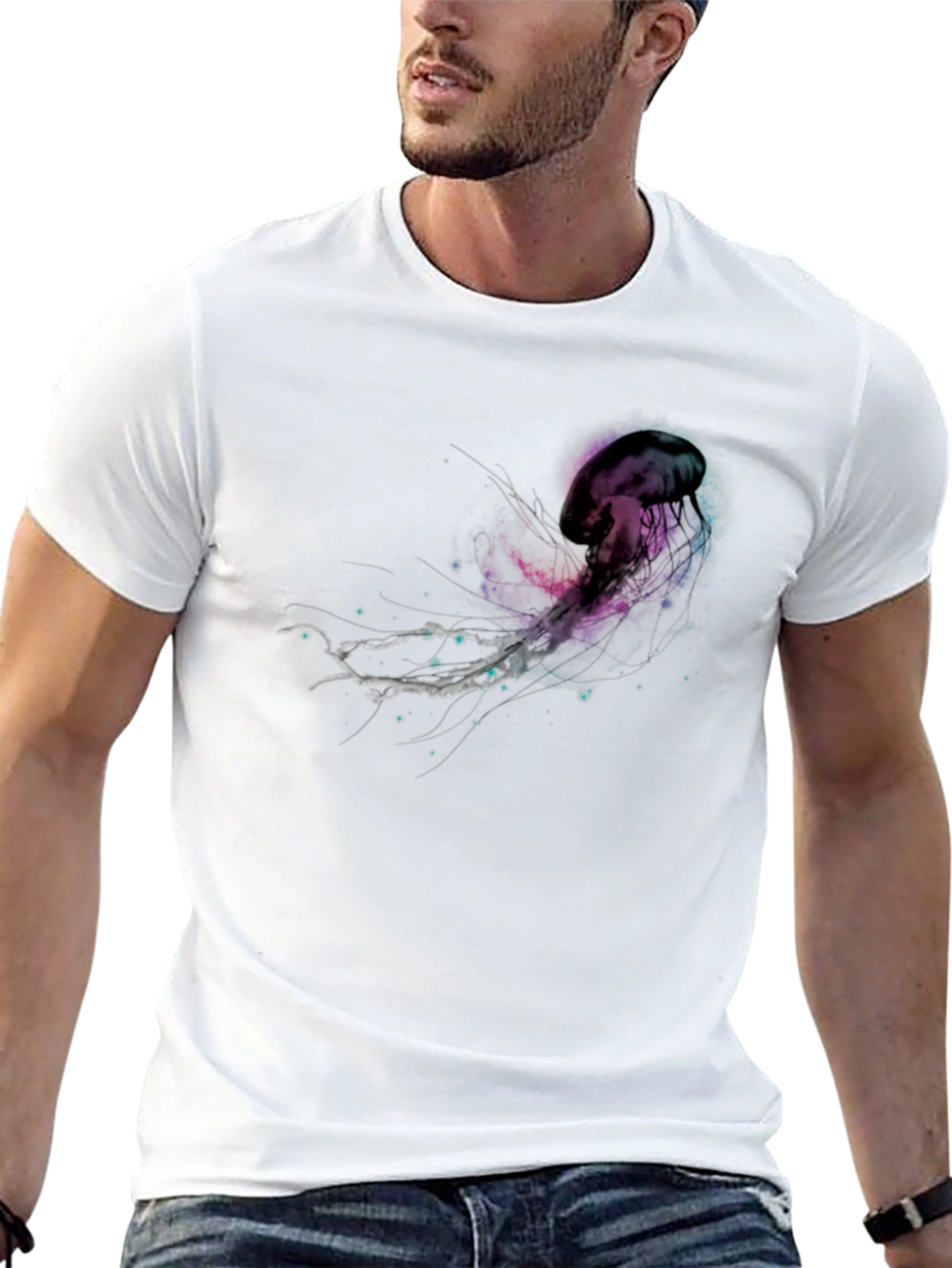 Jellyfish Graphic Black T-Shirt