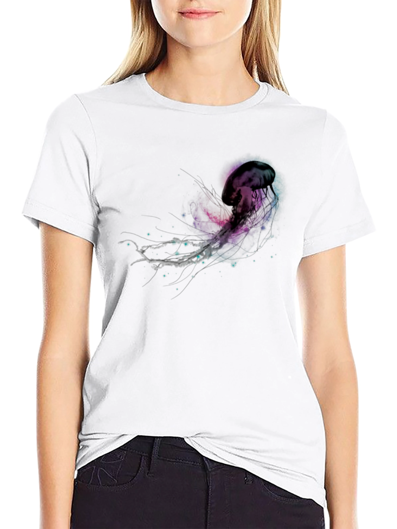 Jellyfish Graphic Black T-Shirt