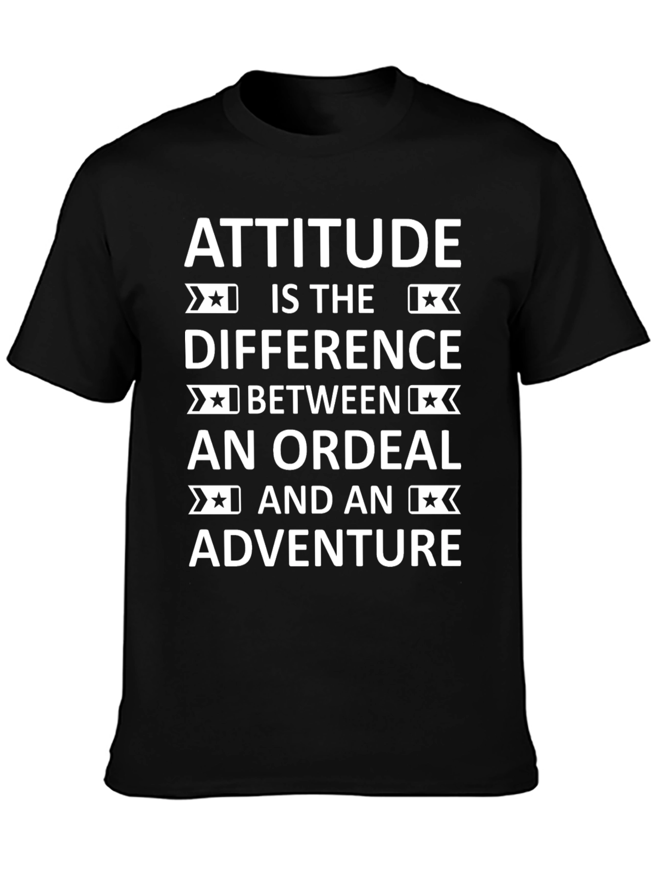 Attitude Difference Graphic Tee - Black