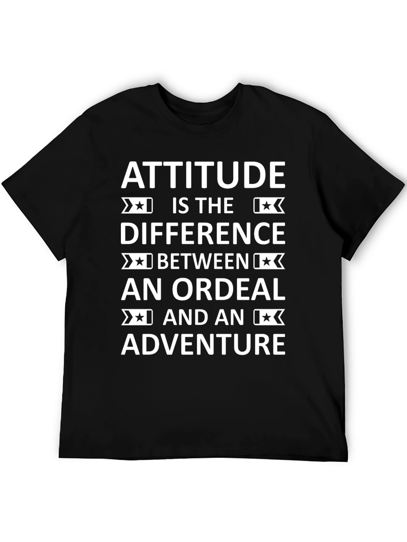 Attitude Difference Graphic Tee - Black