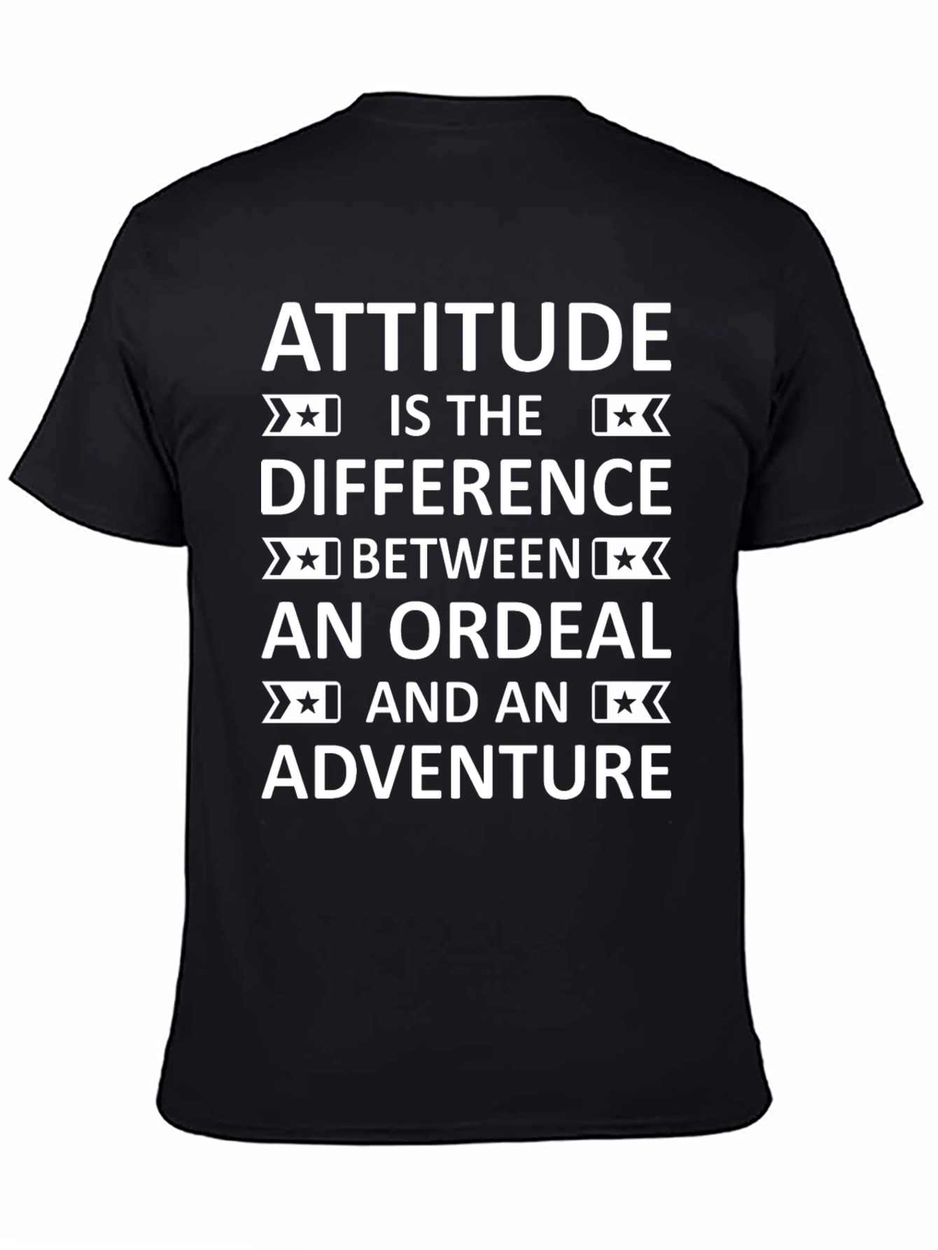 Attitude Difference Graphic Tee - Black