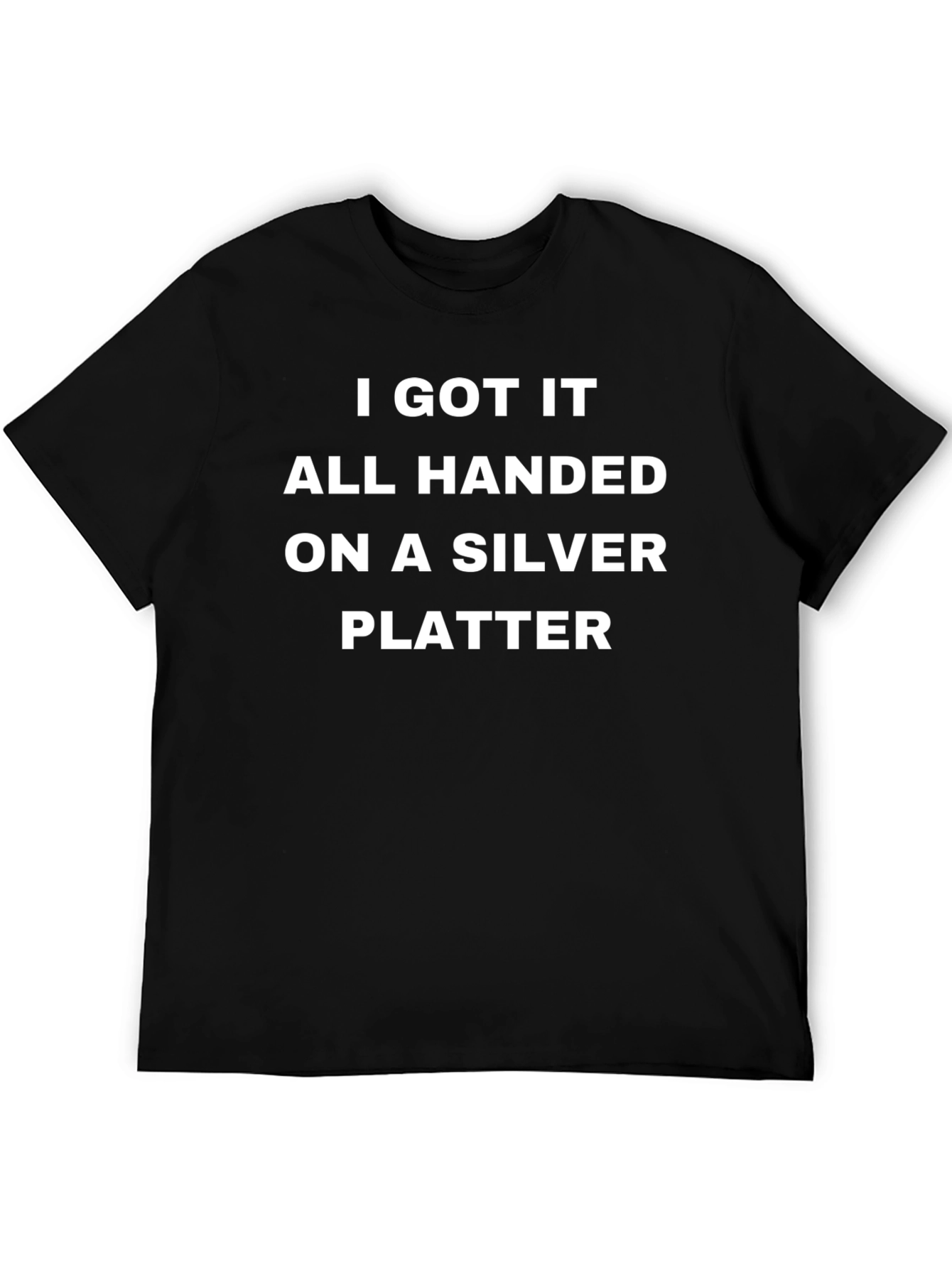Silver Platter Handed T-Shirt - Black