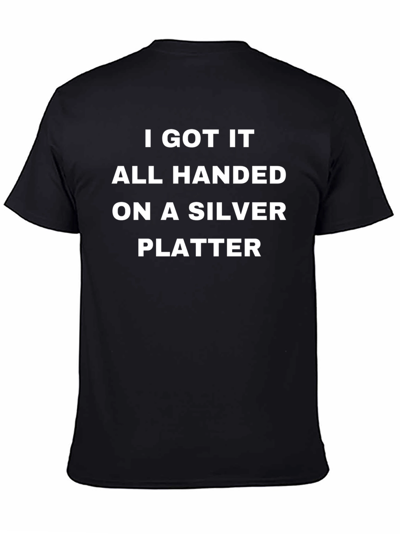 Silver Platter Handed T-Shirt - Black