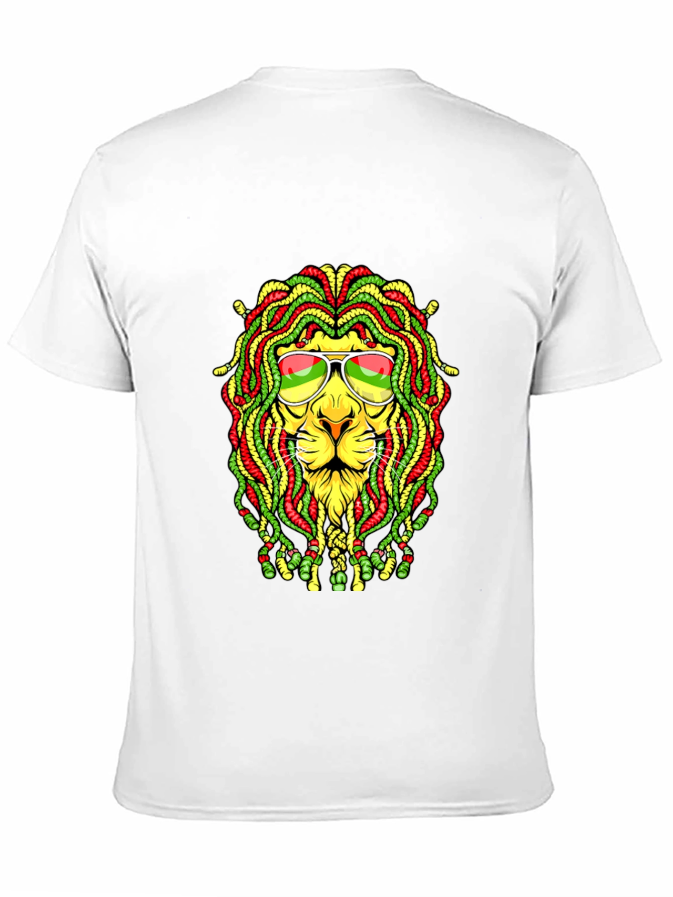 Rasta Lion Graphic T-Shirt - Reggae Style