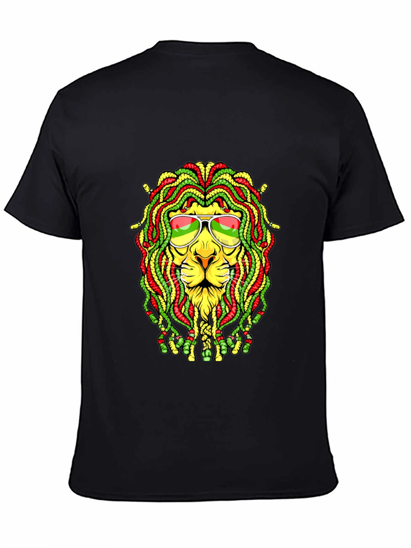 Rasta Lion Graphic T-Shirt - Reggae Style