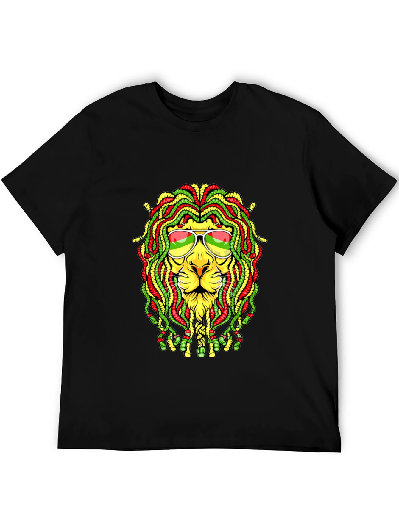 Rasta Lion Graphic T-Shirt - Reggae Style