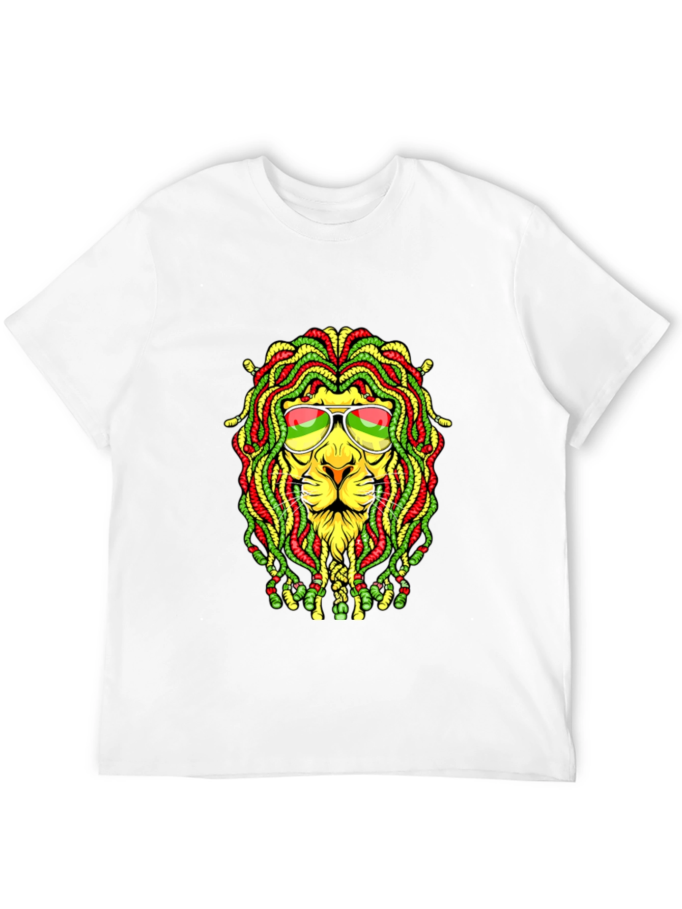 Rasta Lion Graphic T-Shirt - Reggae Style