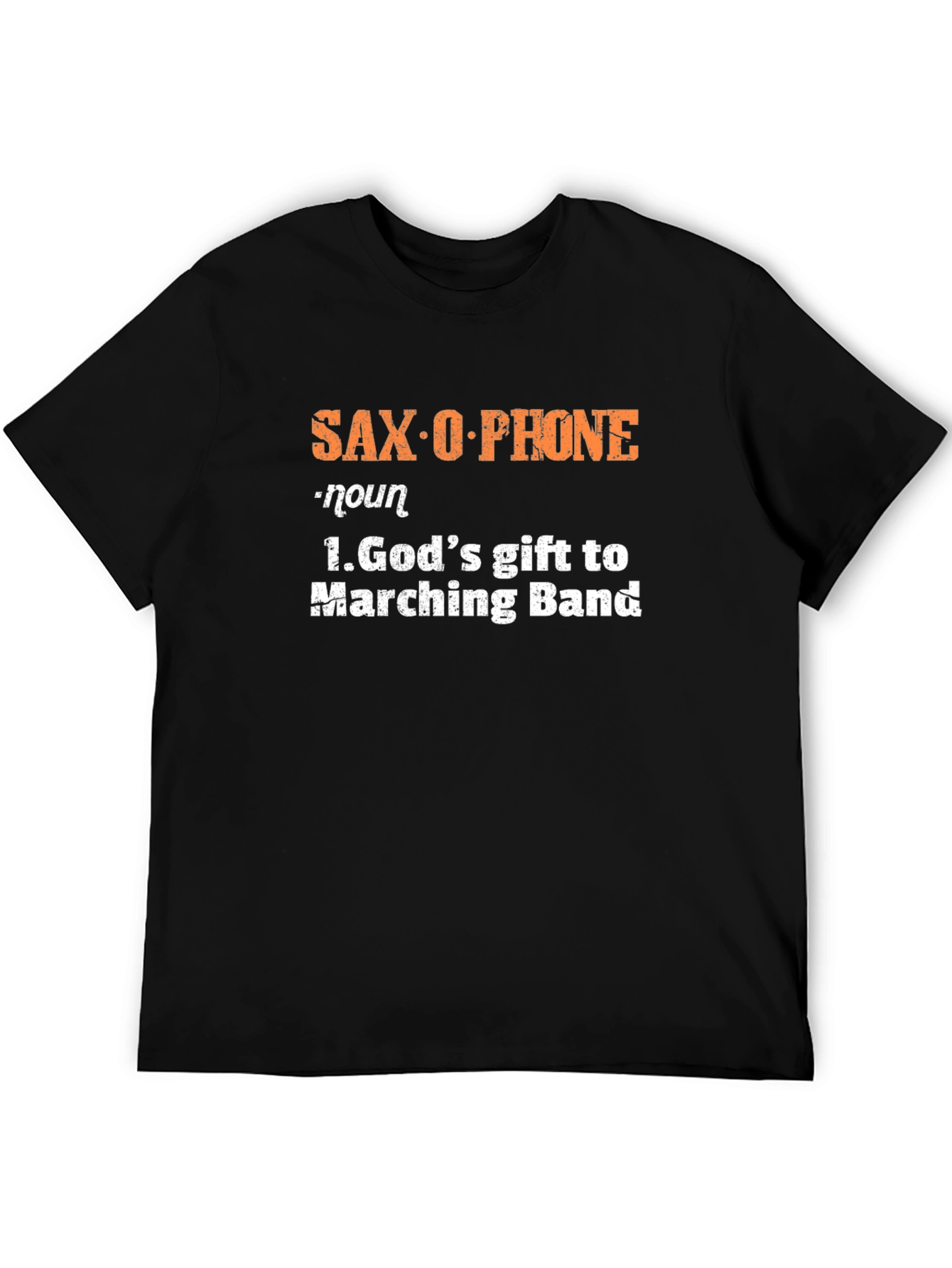 Saxophone Definition Black T-Shirt