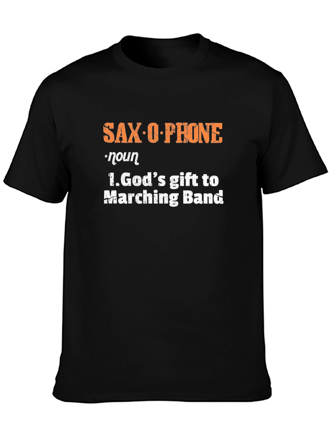 Saxophone Definition Black T-Shirt